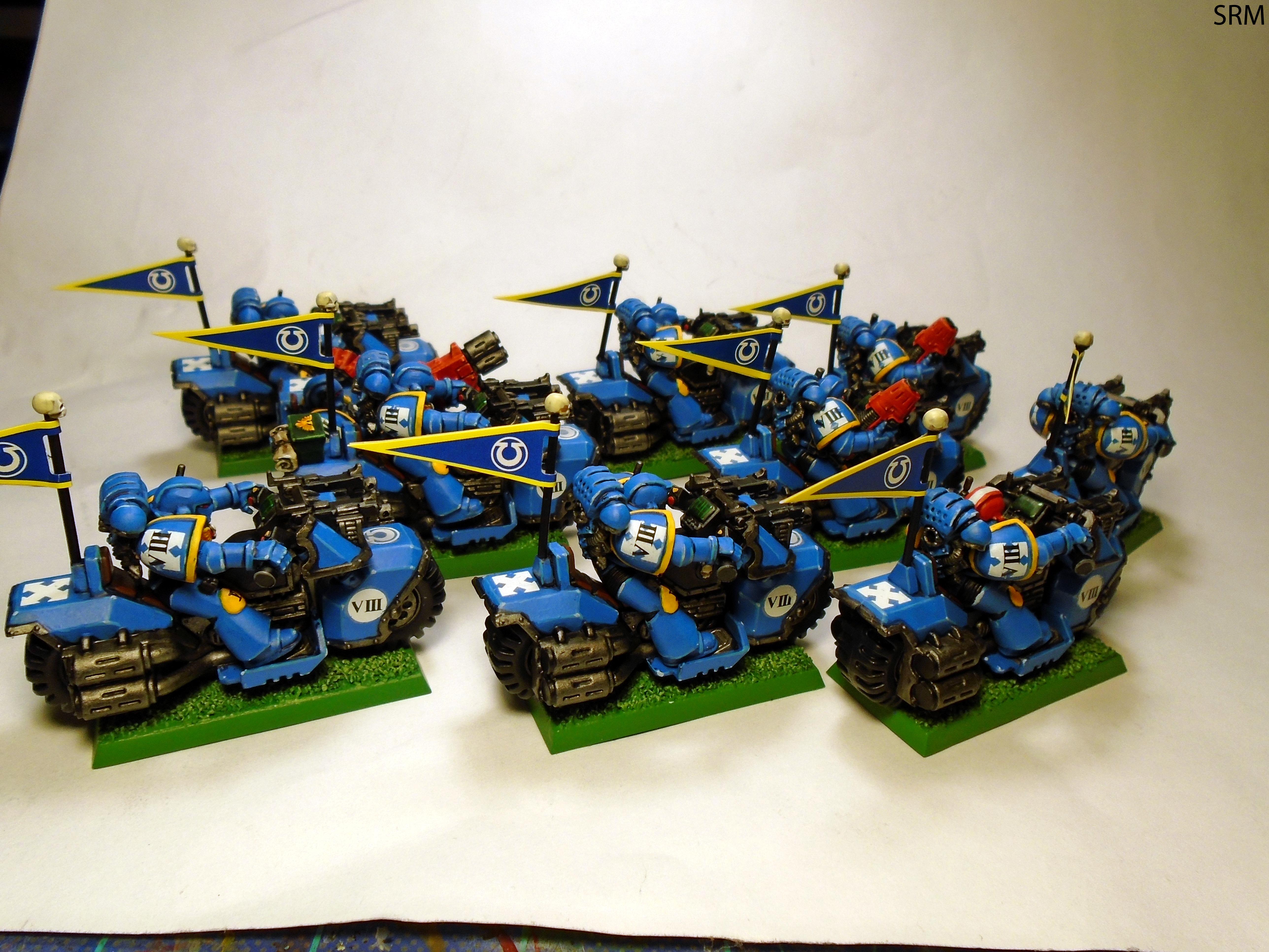 Bike, Retro, Smurfs, Ultramarines