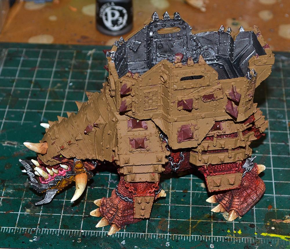 Bad Moons, Big Squiggoth, Orks, Warhammer 40,000, Work In Progress