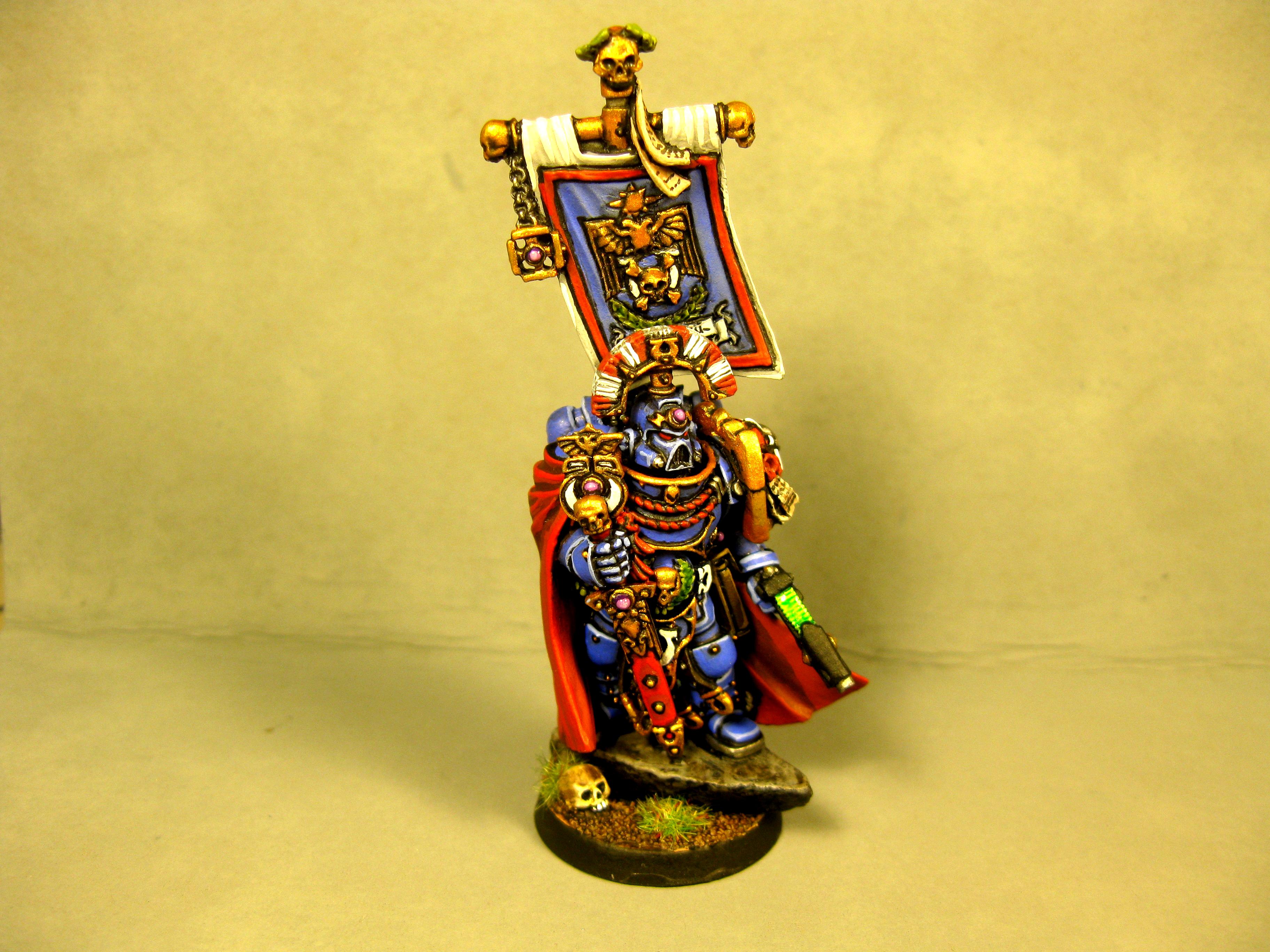 Captin, Painted, Space Marines, Ultramarines, Warhammer 40,000