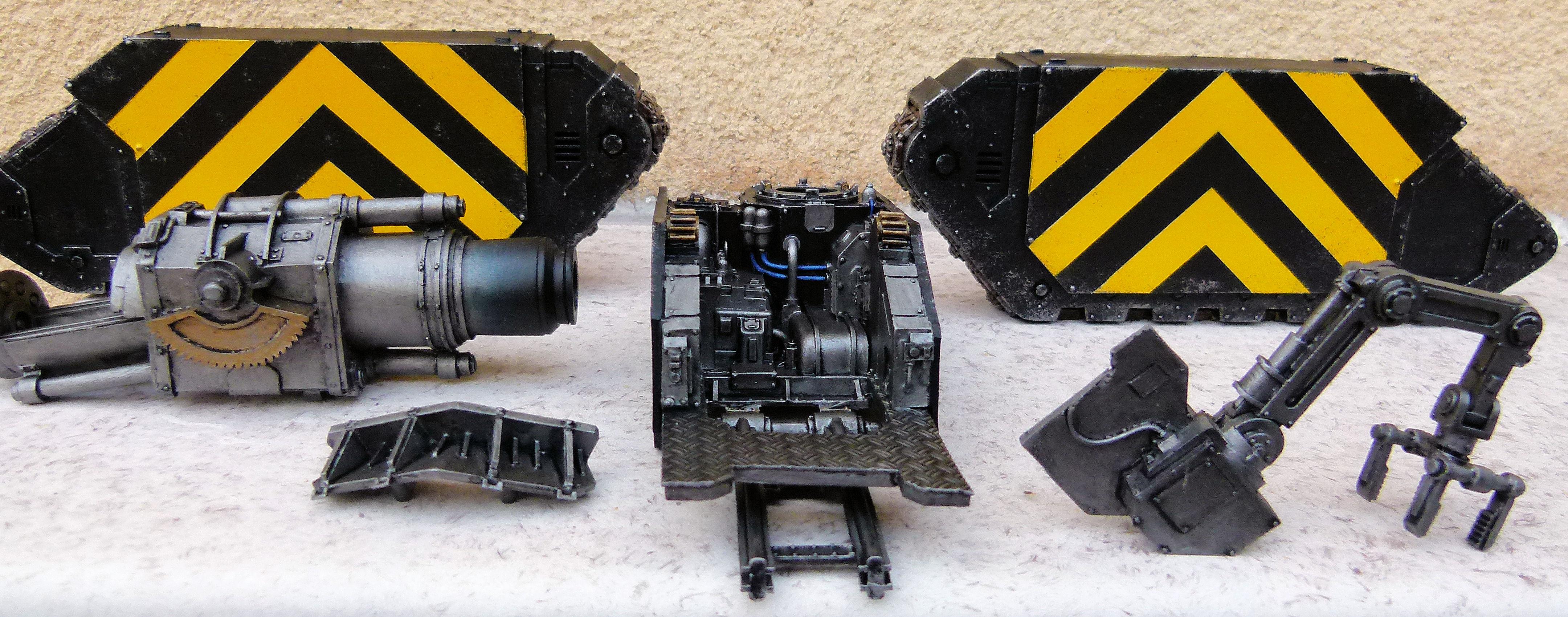 Land Raider Bombard WIP parts