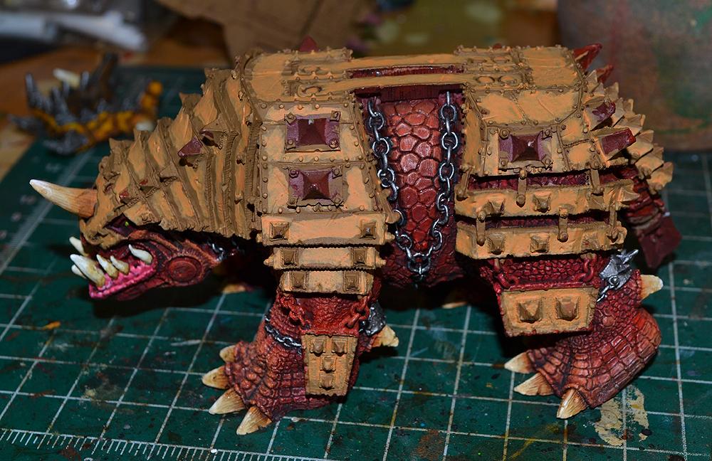 Bad Moons, Big Squiggoth, Orks, Warhammer 40,000, Work In Progress
