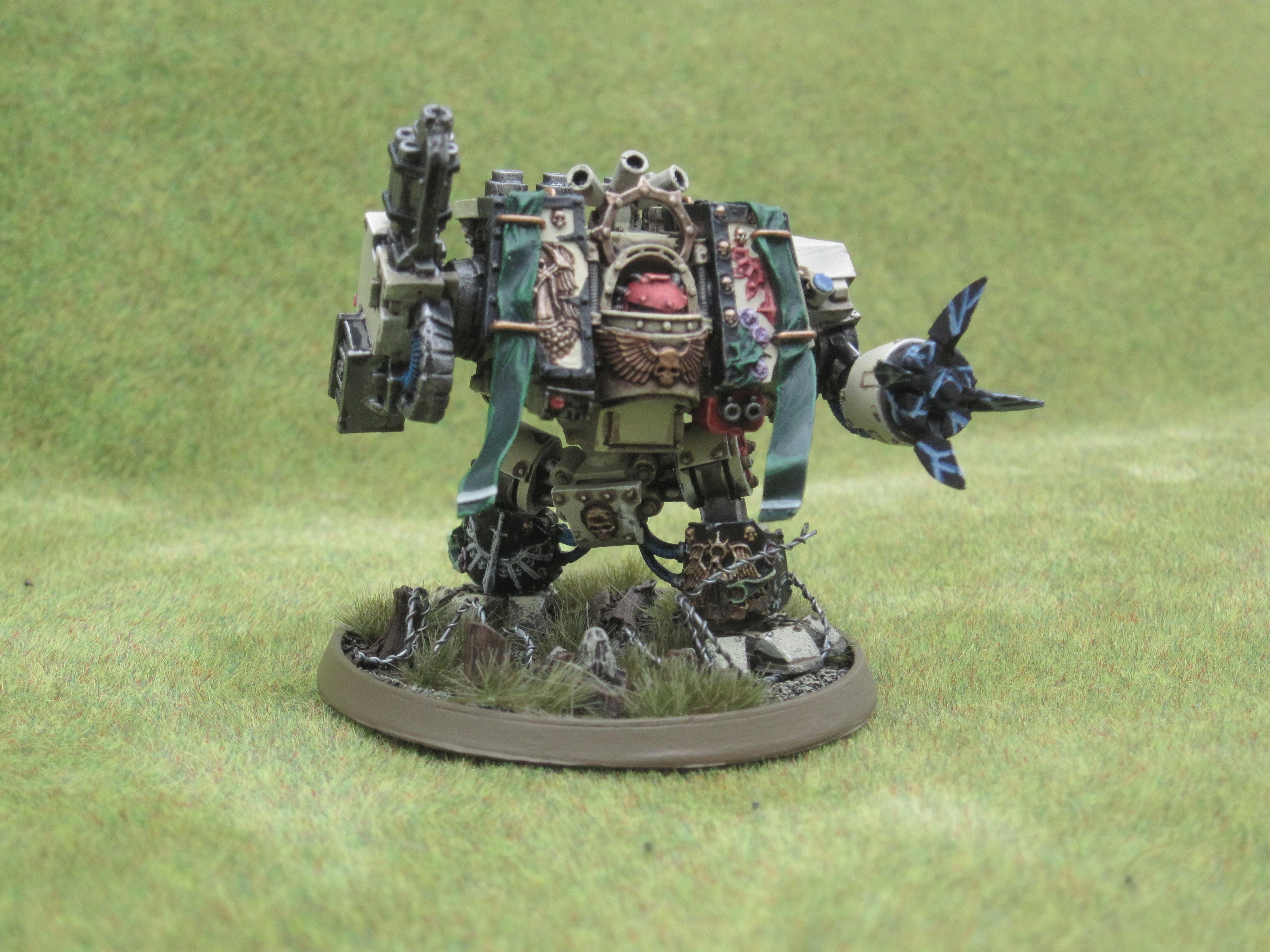Dark Angels, Dreadnought, Forge World, Librarian, Line Painting