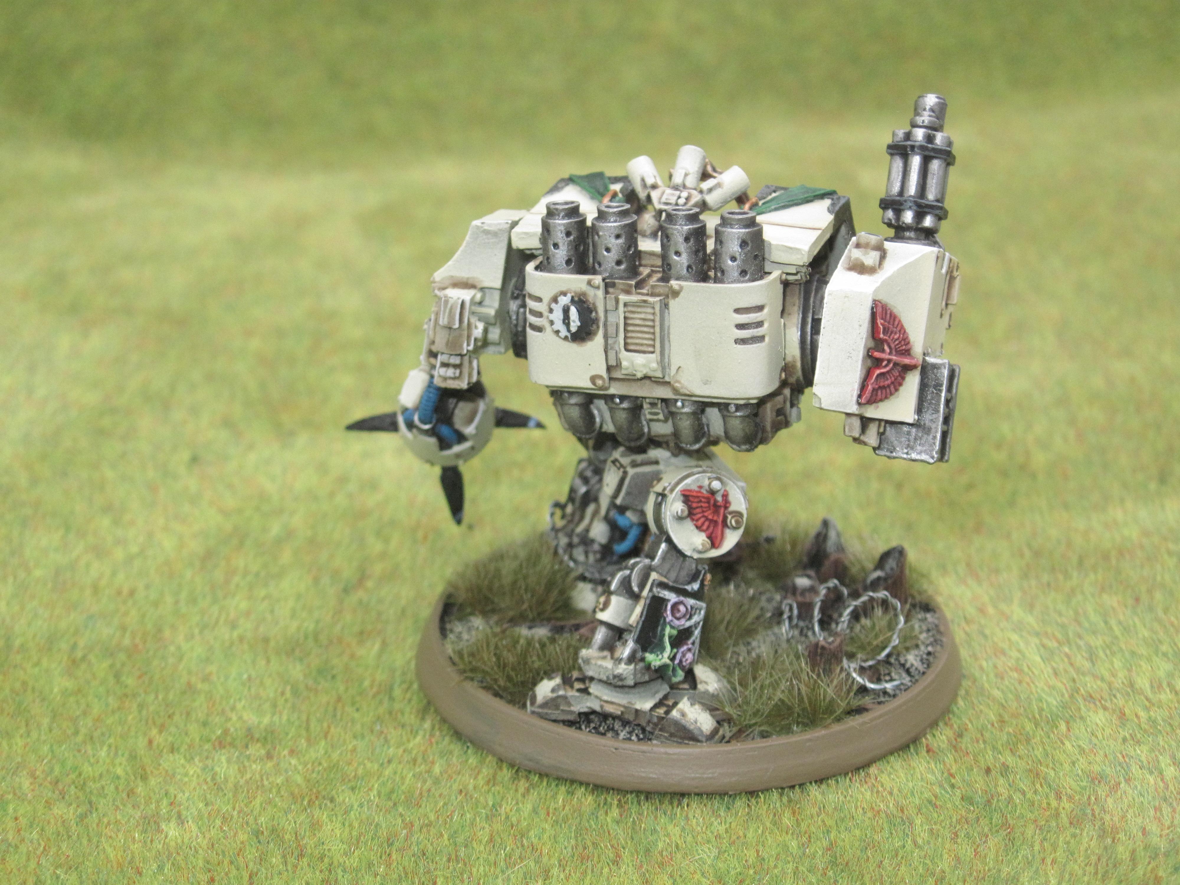 Dark Angels, Deathwing, Dreadnought, Forge World, Librarian, Line Painting, Spacemarine, Venerable Dreadnought