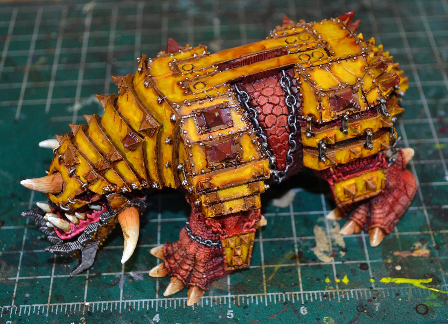 Bad Moons, Big Squiggoth, Orks, Warhammer 40,000, Work In Progress