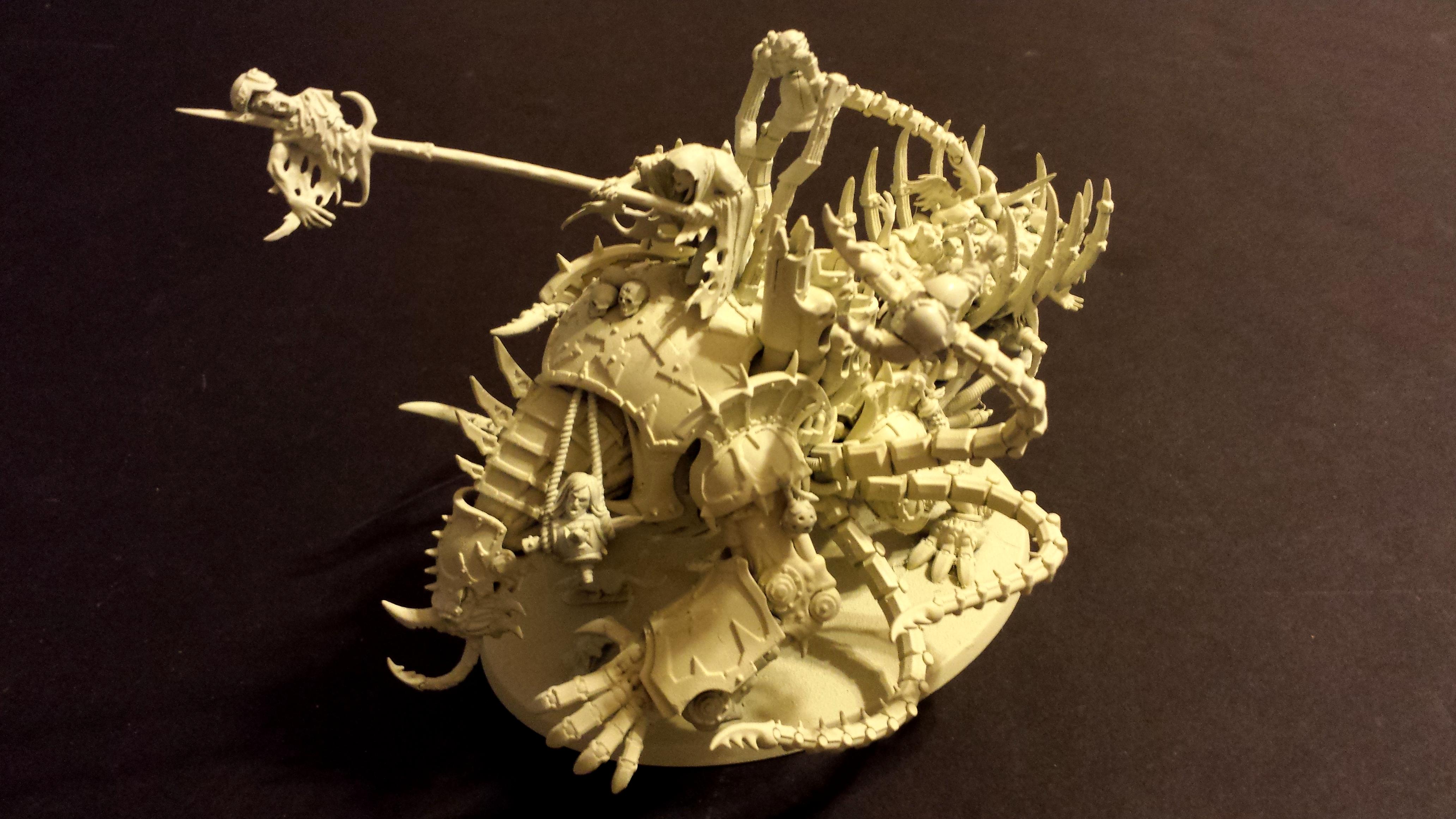 Nurgle Mauler Fiend, Mauler fiend with corpse cart
