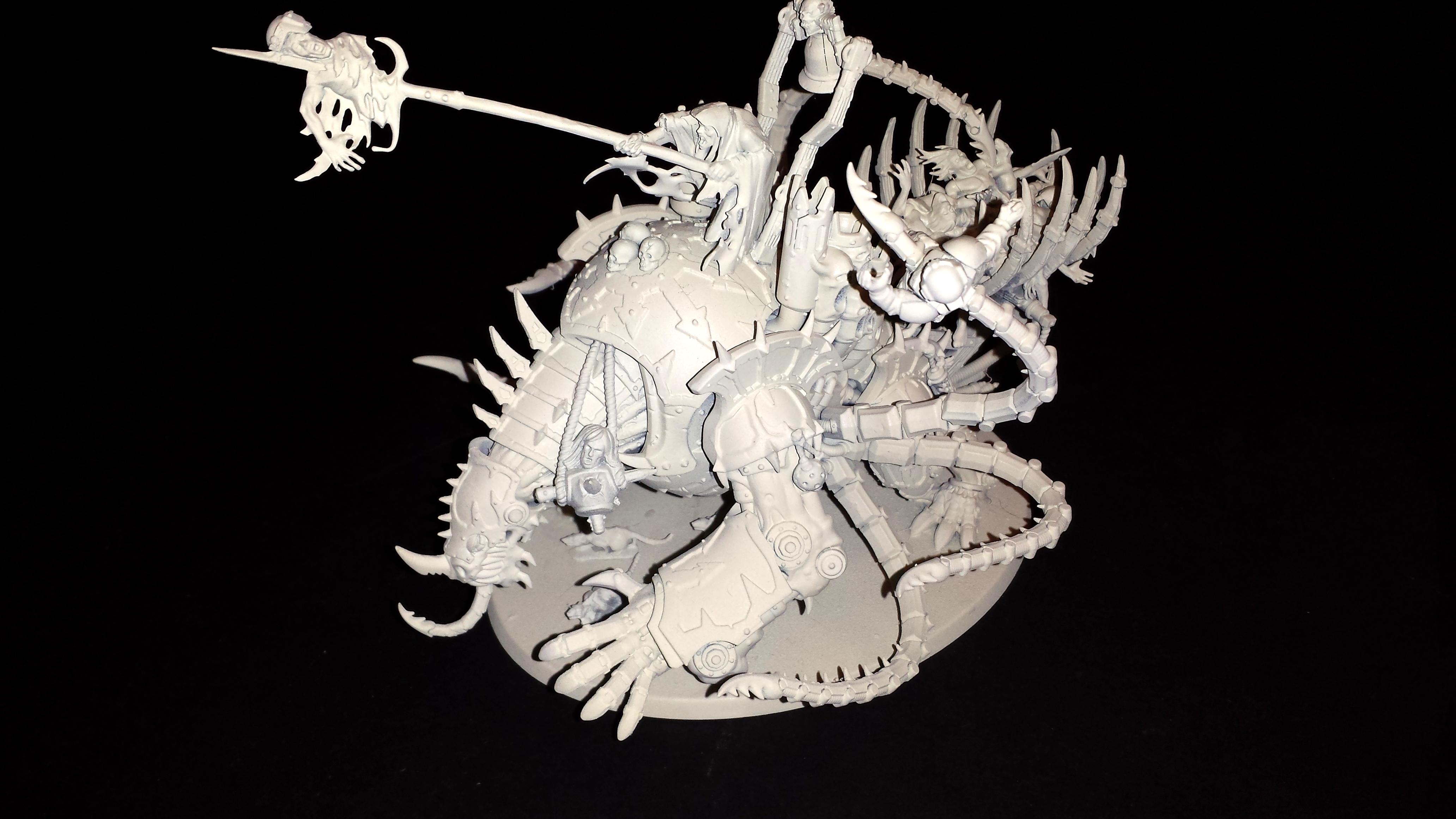 Nurgle Mauler Fiend, Mauler fiend with corpse cart