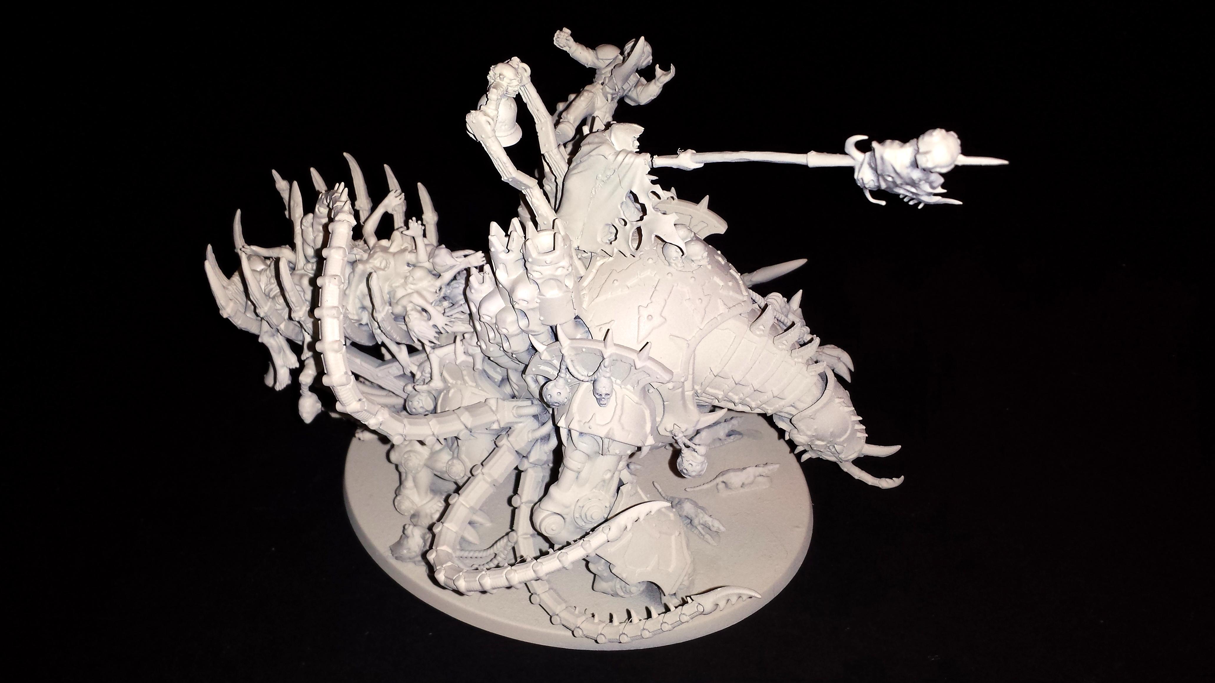 Nurgle Mauler Fiend, Mauler fiend with corpse cart