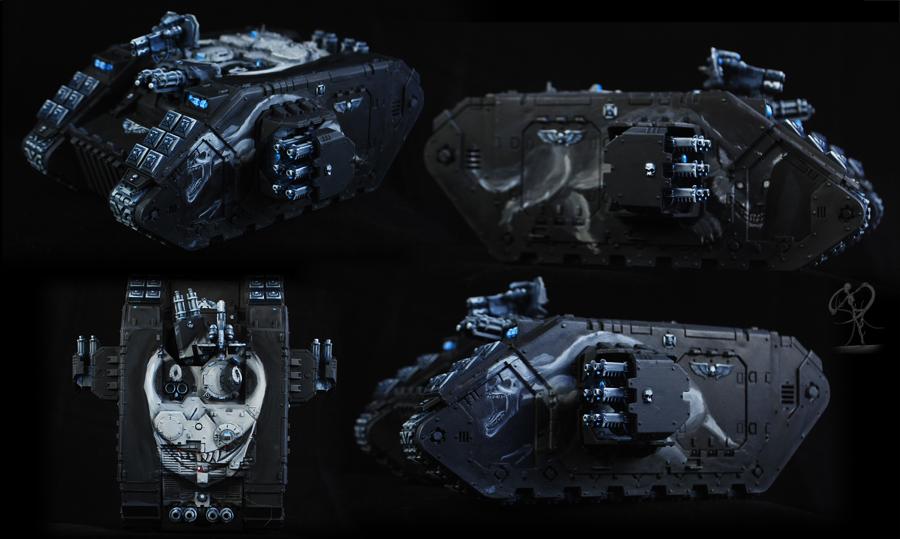 Creepypasta, Freehand, Grey Knights, Inquisition, Land Raider, Non-Metallic Metal, Space Marines