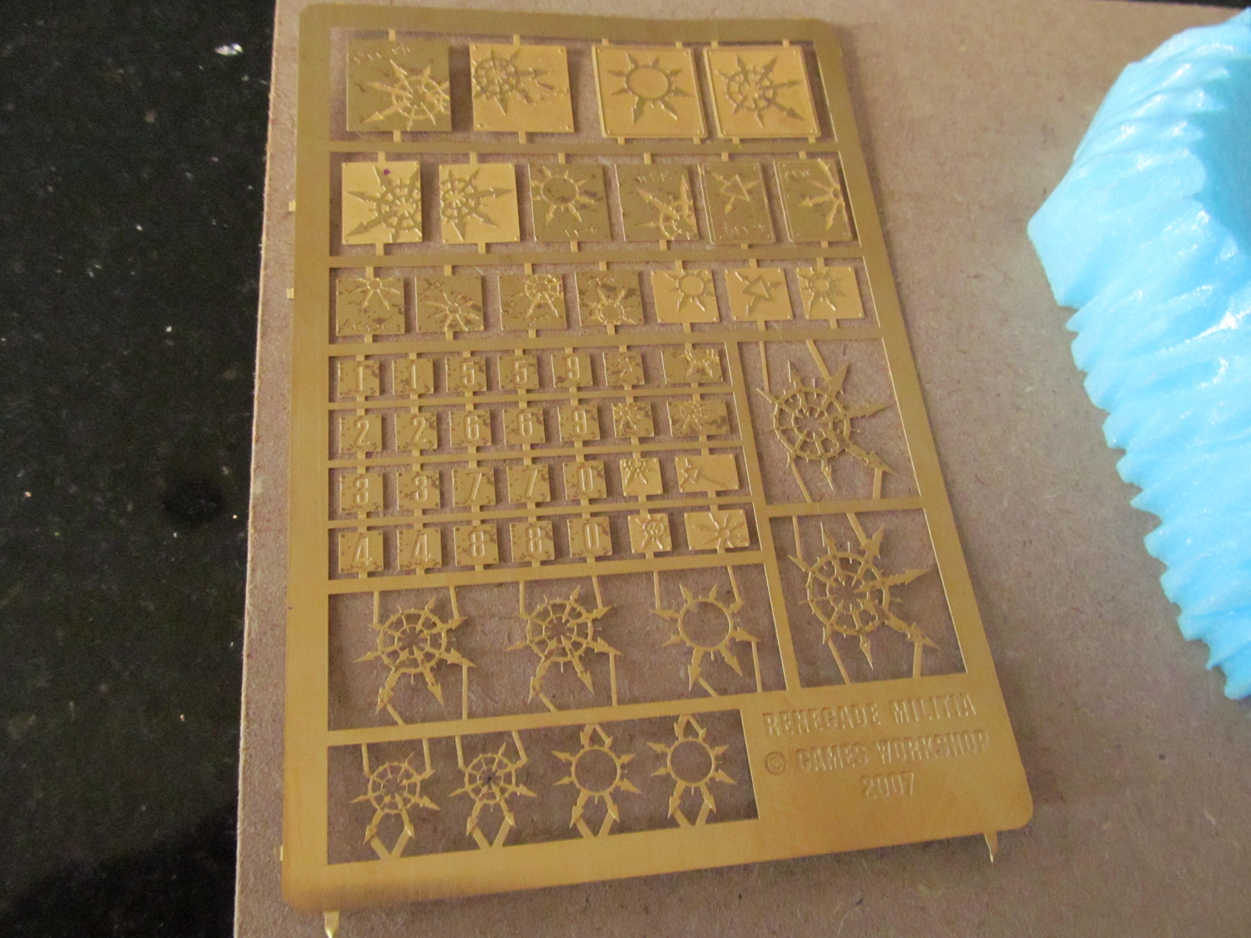 Diorama Brass preperation