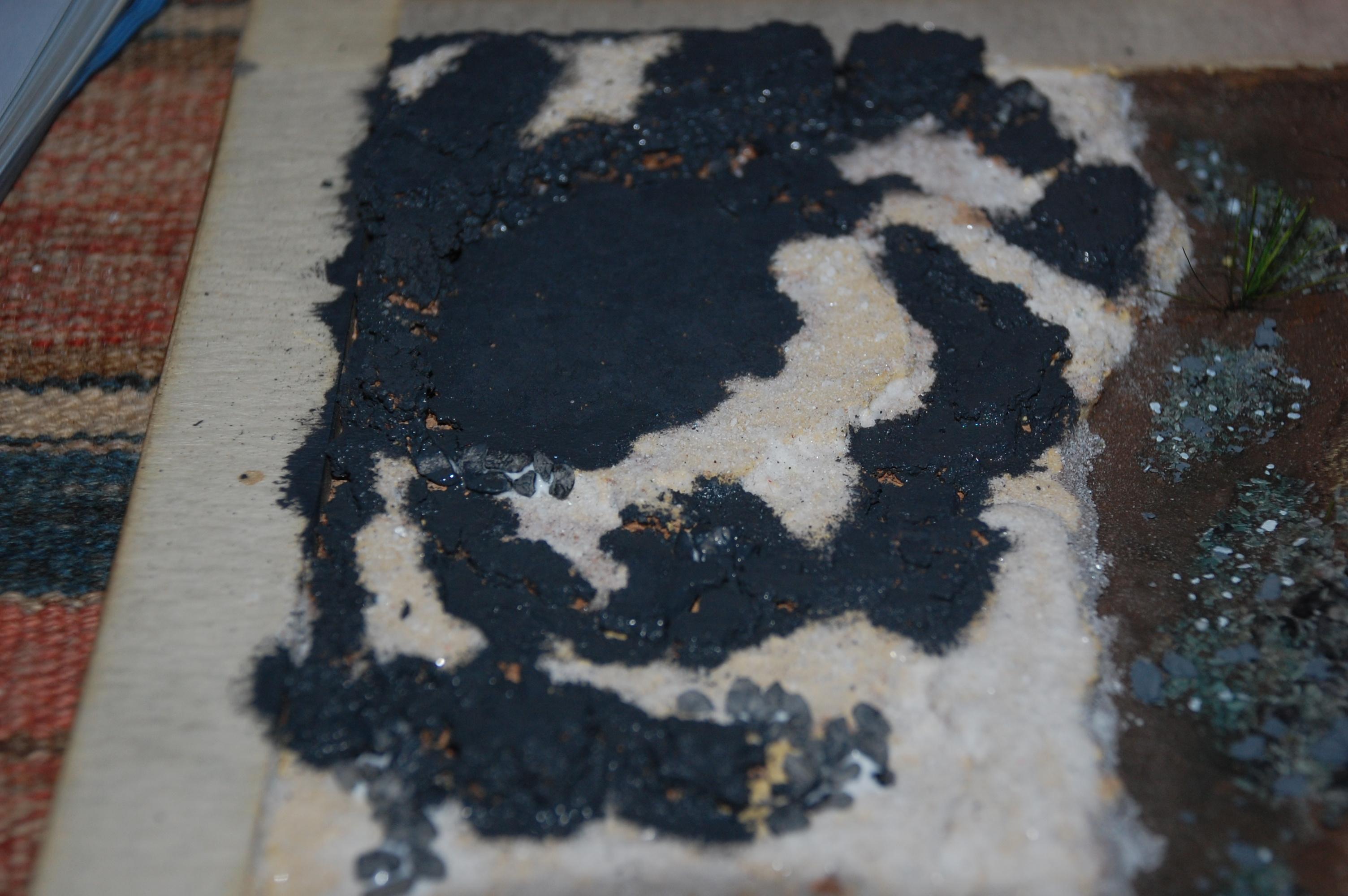 Stage one paint the rocky parts VMCBlack gray