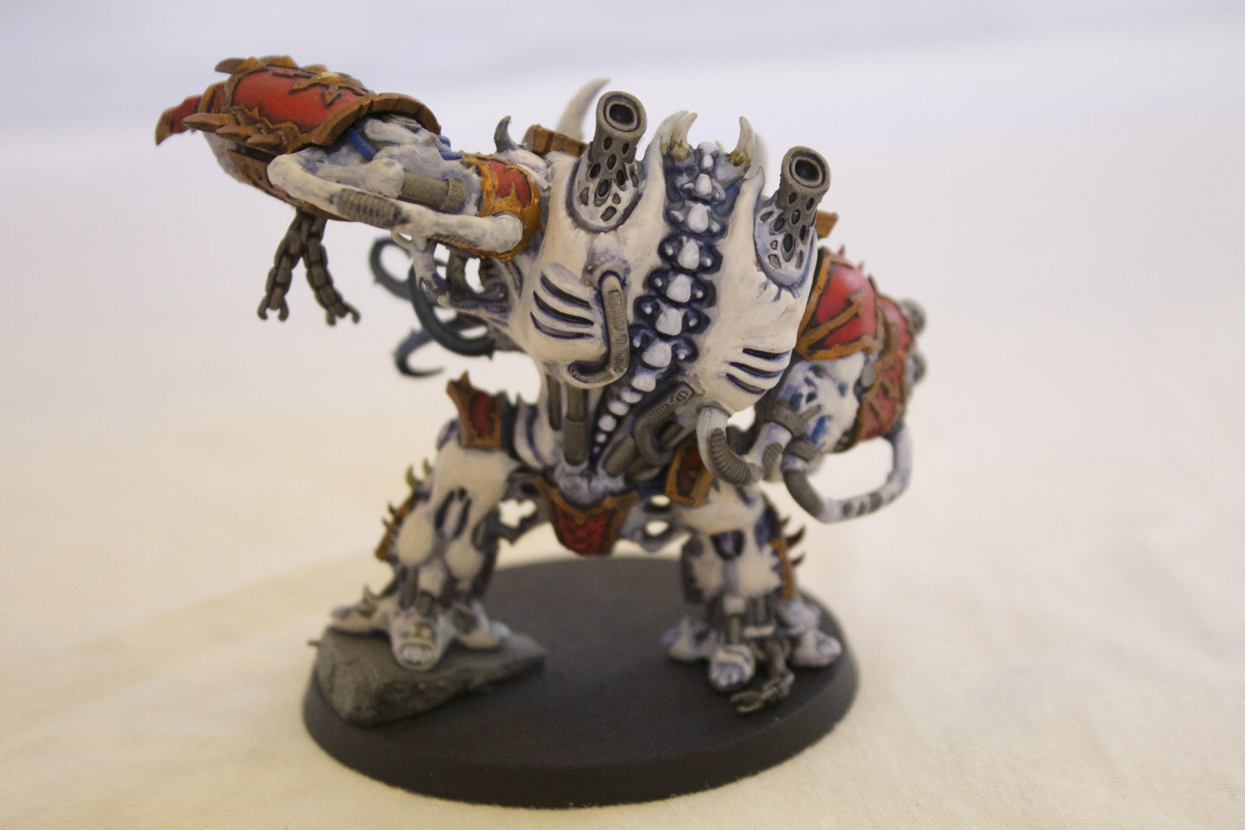 Blood, Brass, Chaos, Chaos Space Marines, Chosen, Hellbrute, Red, Terminator Armor, World Eaters