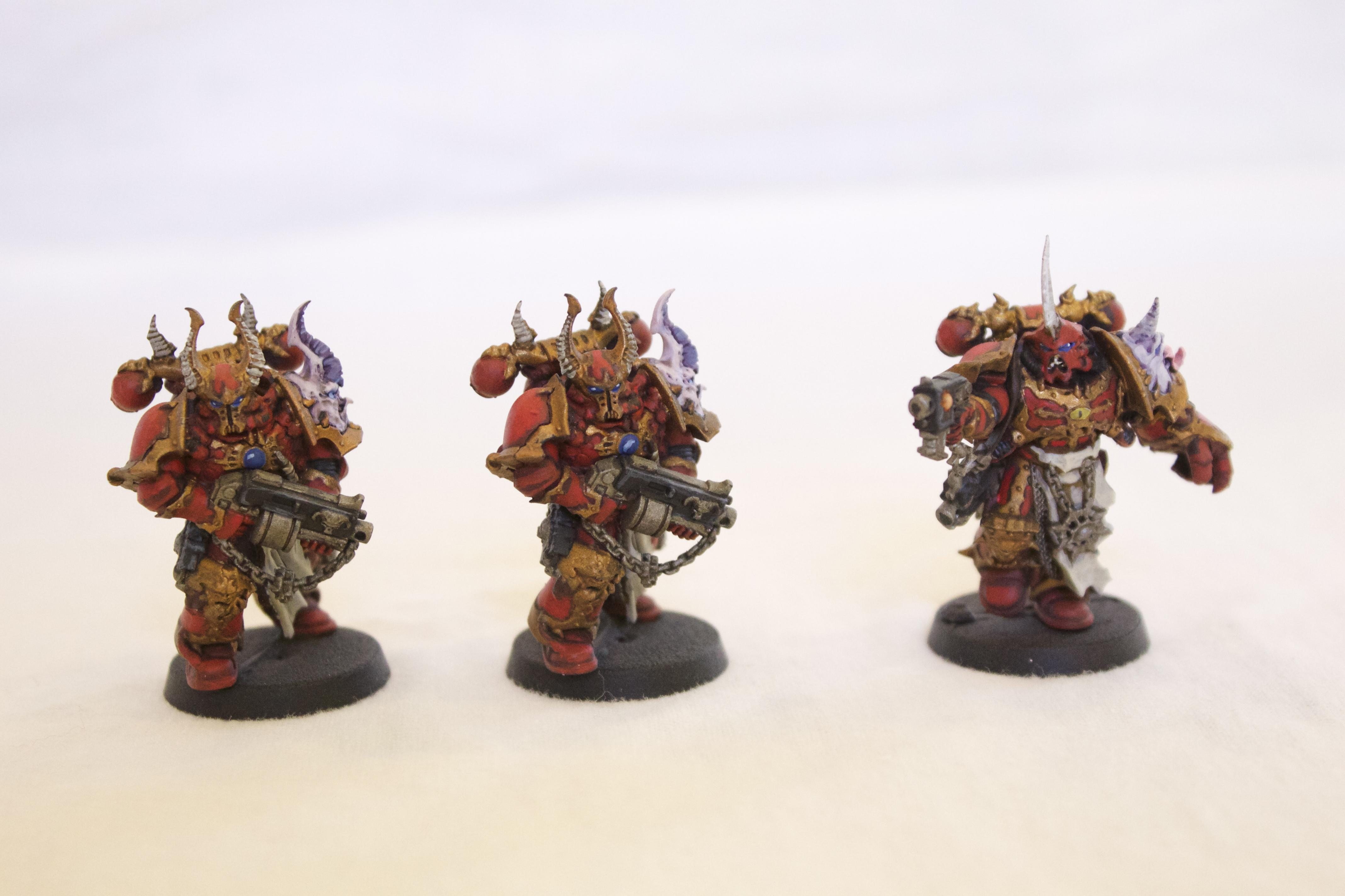 Blood, Brass, Chaos, Chaos Space Marines, Chosen, Hellbrute, Red, Terminator Armor, World Eaters