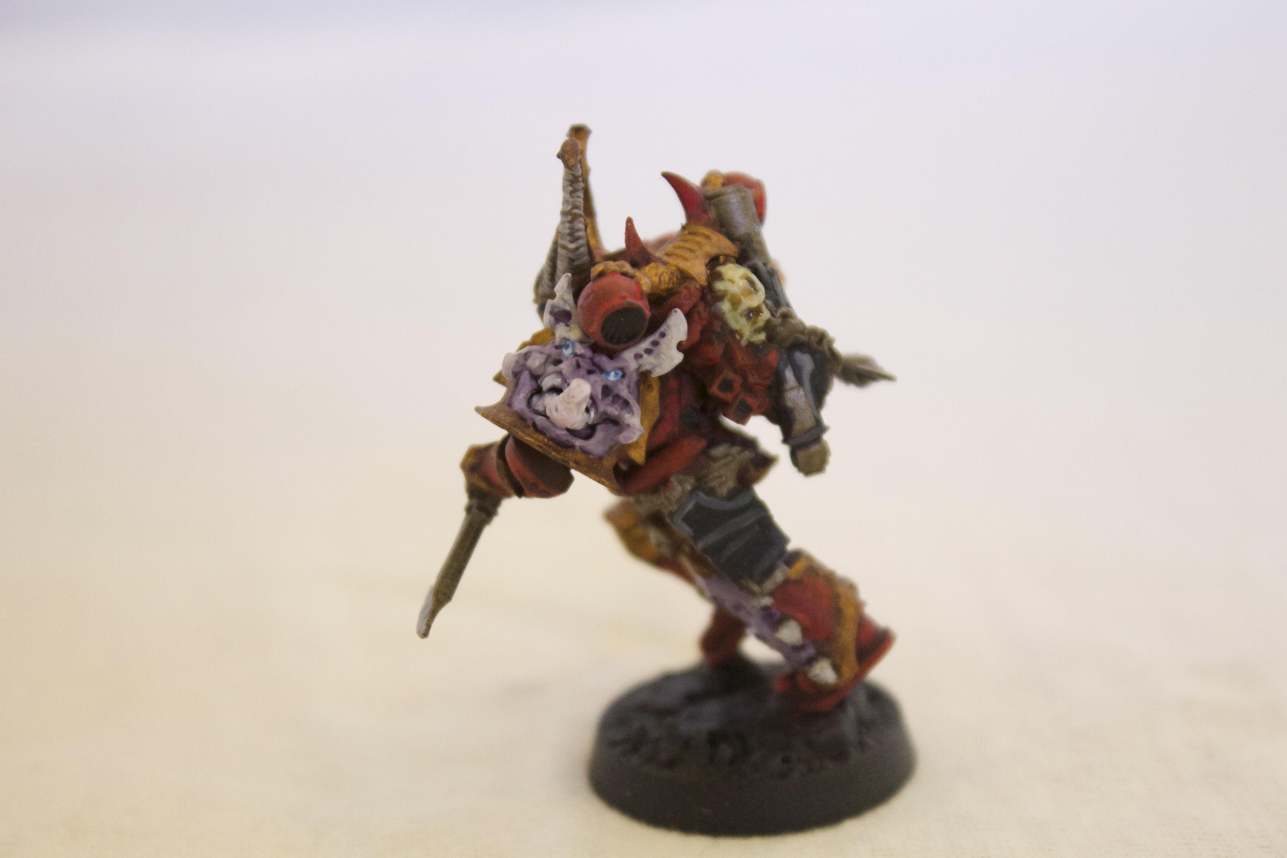 Blood, Brass, Chaos, Chaos Space Marines, Chosen, Hellbrute, Red, Terminator Armor, World Eaters