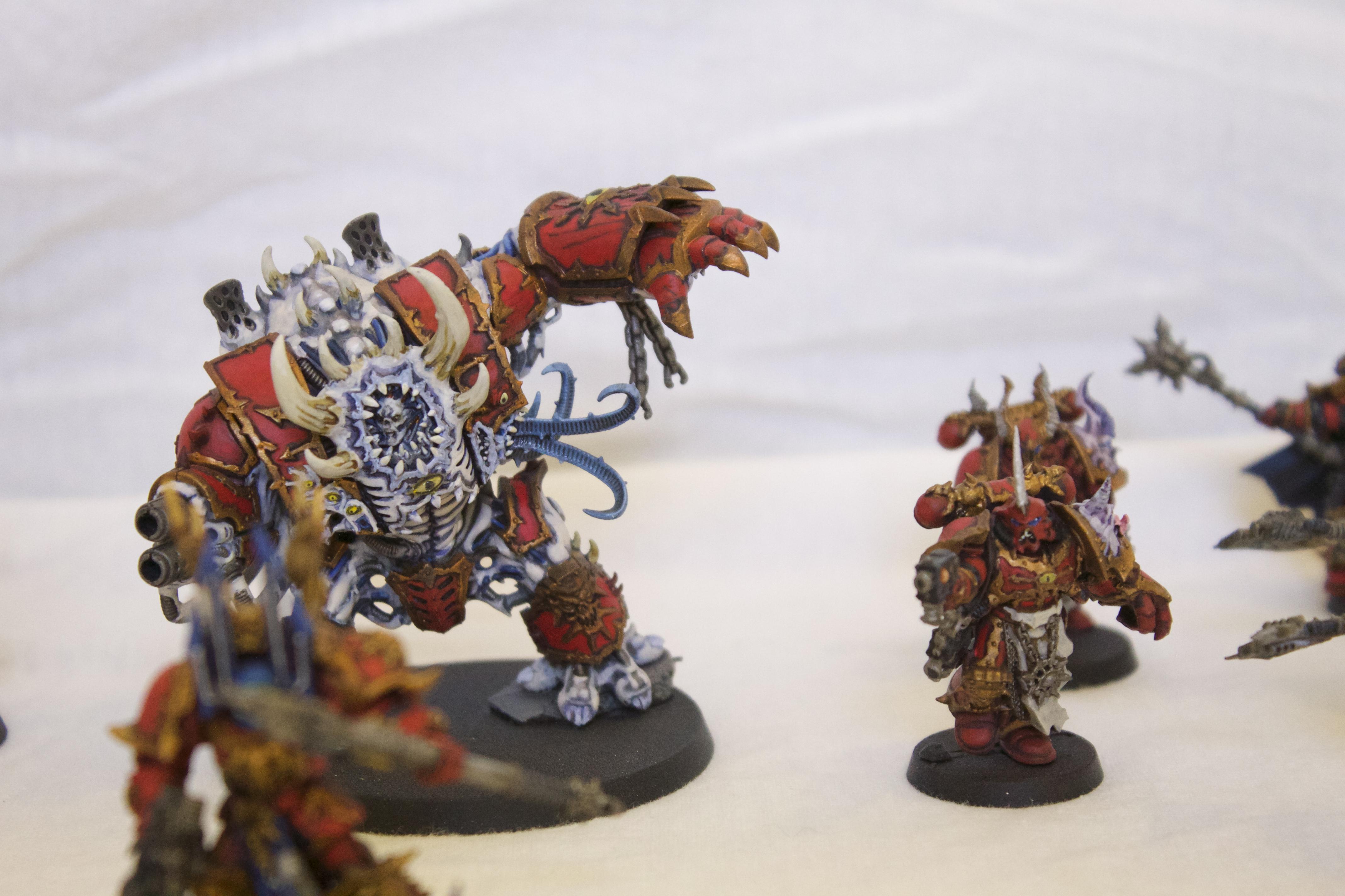 Blood, Brass, Chaos, Chaos Space Marines, Chosen, Hellbrute, Red, Terminator Armor, World Eaters