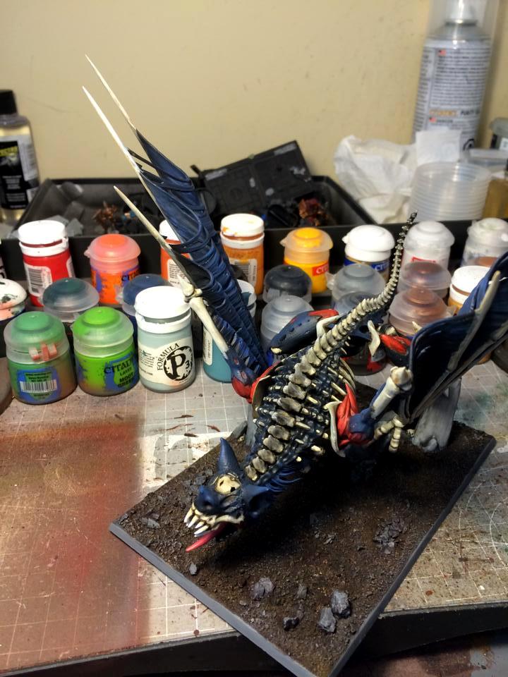 Airbrush, Bone, Dragon, Ghoul, Ghoul King, Monster, Scary, Terrorgheist, Vampire Counts, Winged