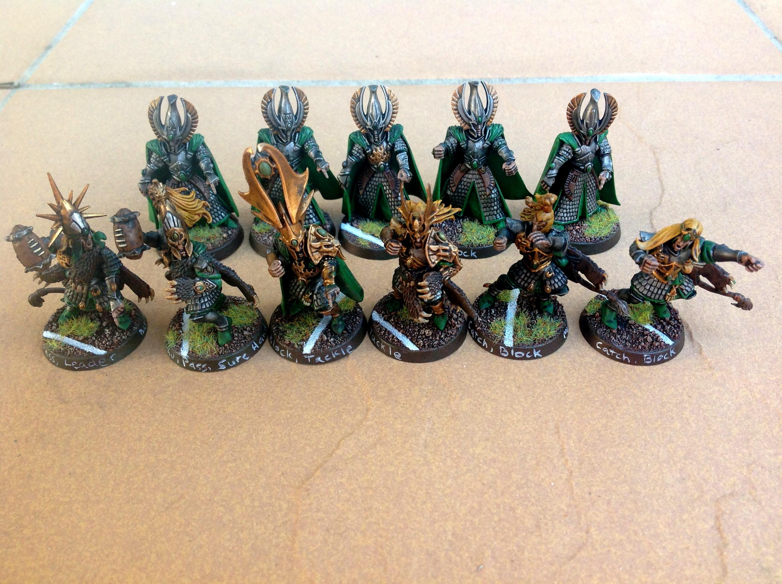 Blitzer, Blood Bowl, Catcher, Dragon Warrior, High Elves, Lion Warrior, Phoenix Guard, Thrower, White Lion
