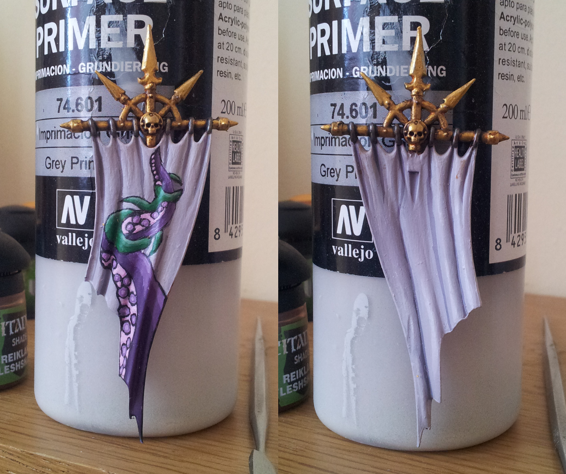 Banner, Daemonettes, Daemons, Slaanesh, Warhammer 40,000, Warhammer Fantasy, Work In Progress