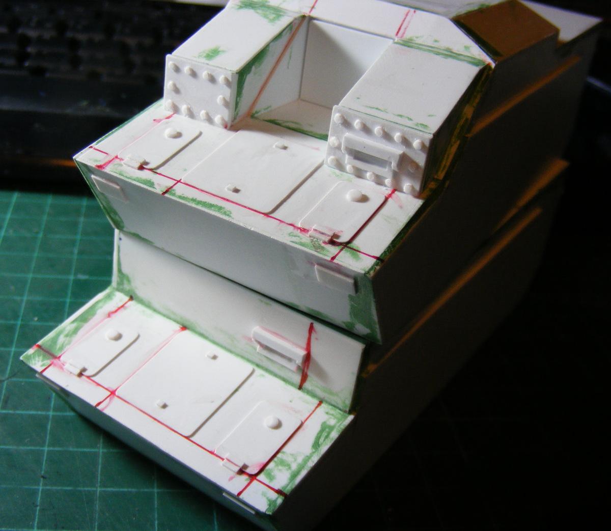 Imperial Guard, Plasticard, Scratch Build, Tank, Warhammer 40,000, Work In Progress