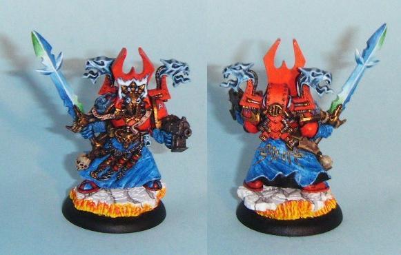 Chaos, Flames, Flammes, Force Weapon, Freehand, Marble, Marbre, Non-Metallic Metal, Smc, Sorcerer, Sorcier, Space Marines