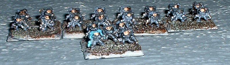 6mm, Epic, Imperium, B Platoon 21st Company 232nd Hrin Infantry