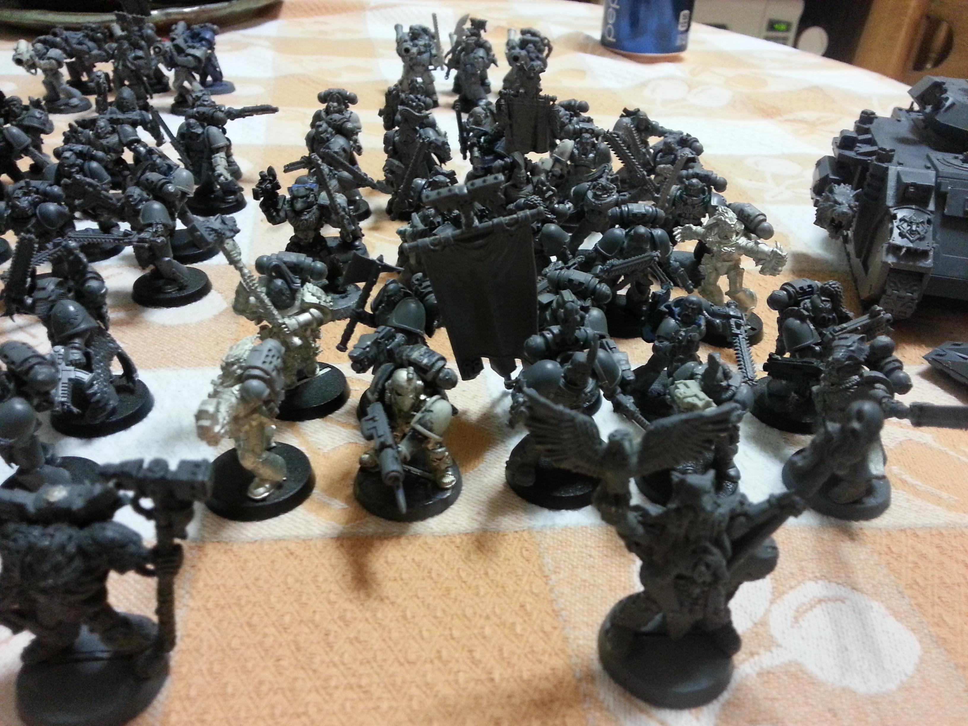 Army, Space, Space Wolves, Sw, Unpainted, Wolf, Wolves