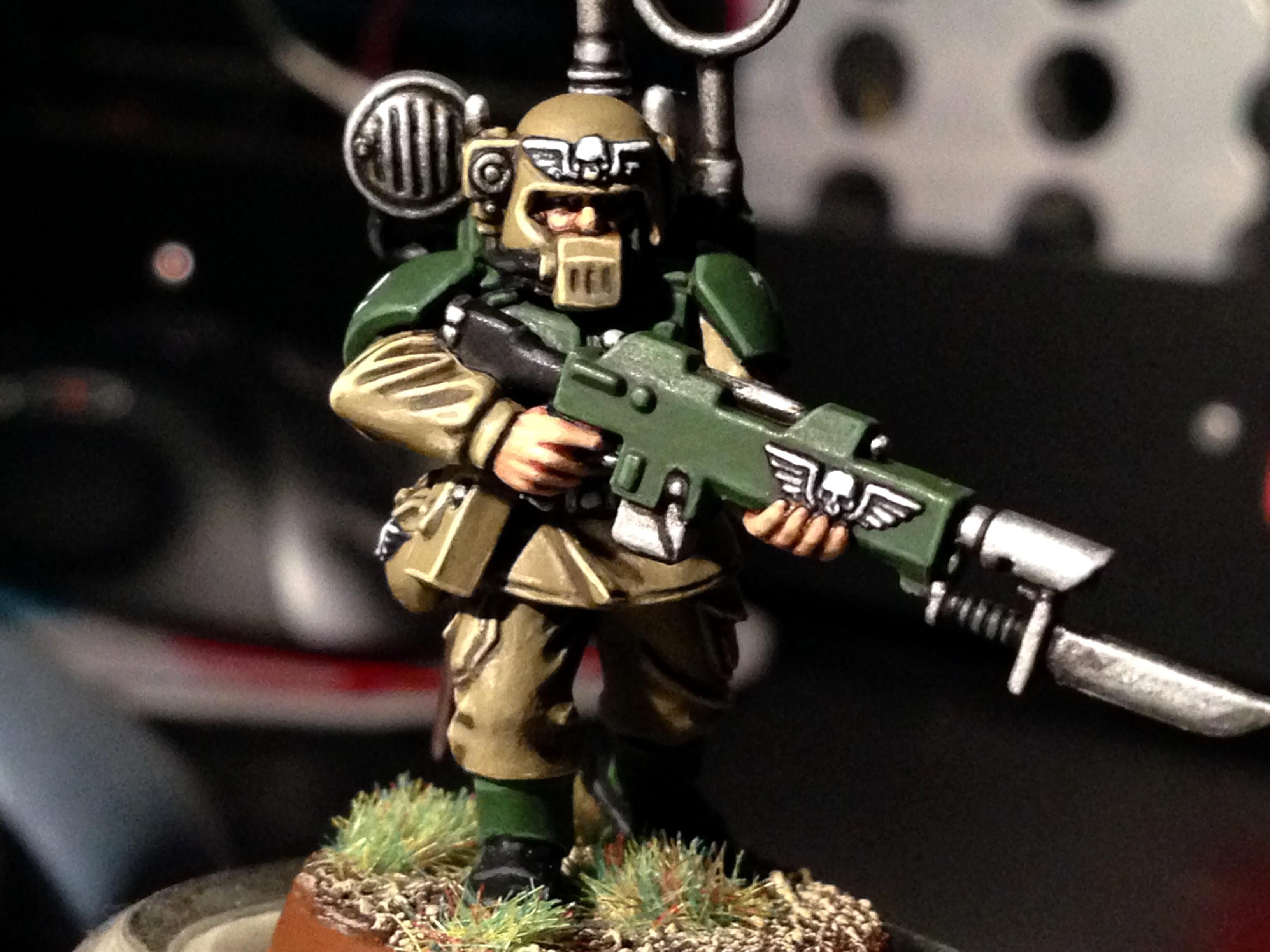 Cadians, Guardsmen, Imperial Guard, Voxcaster