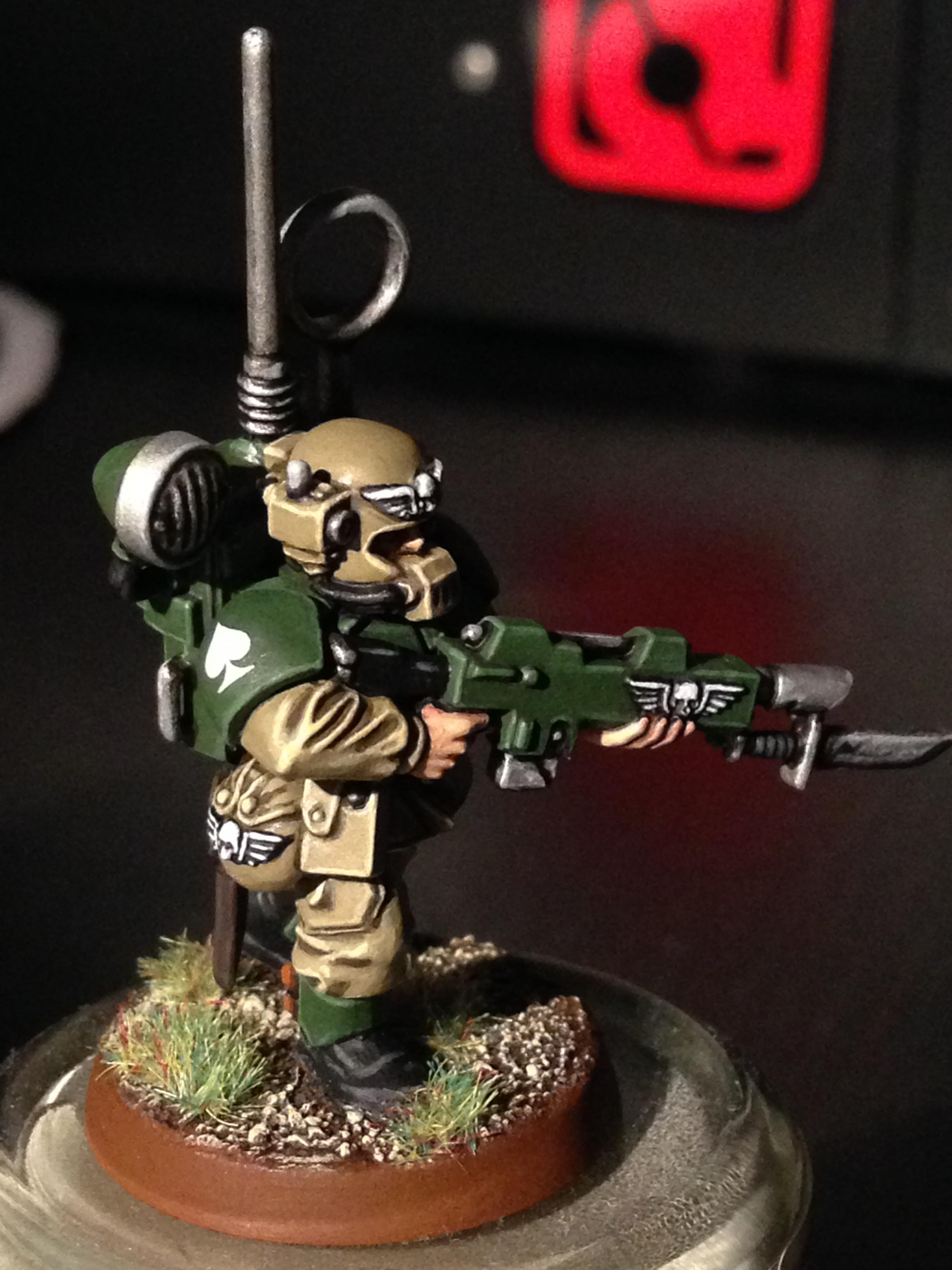 Cadians, Guardsmen, Imperial Guard, Voxcaster