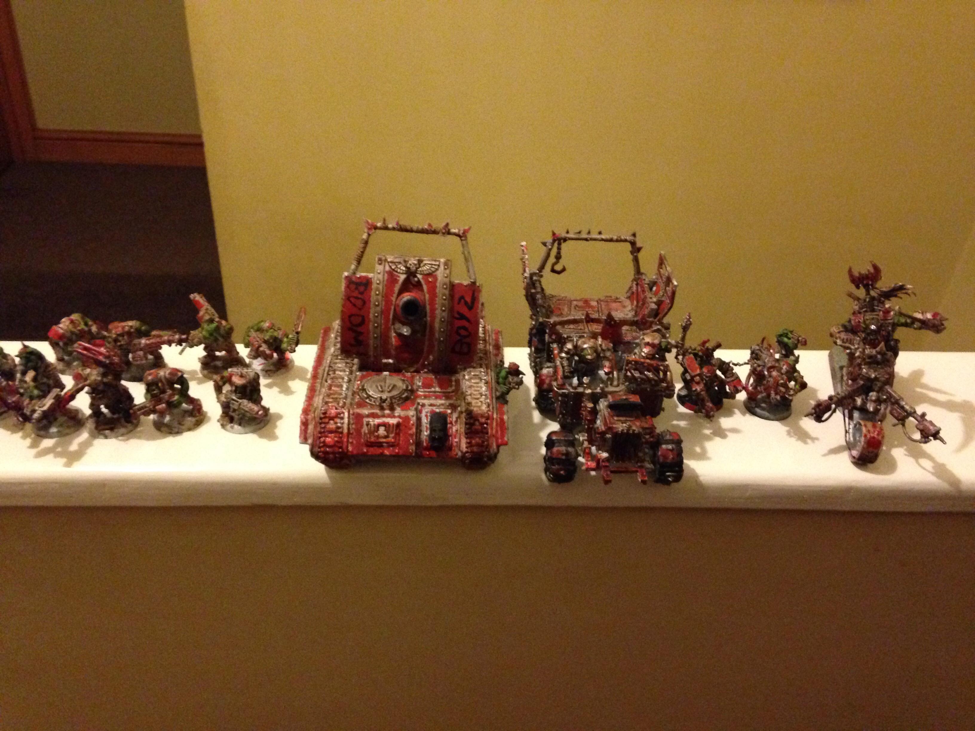Thanks I will add more pics but here's the whole army (painted)