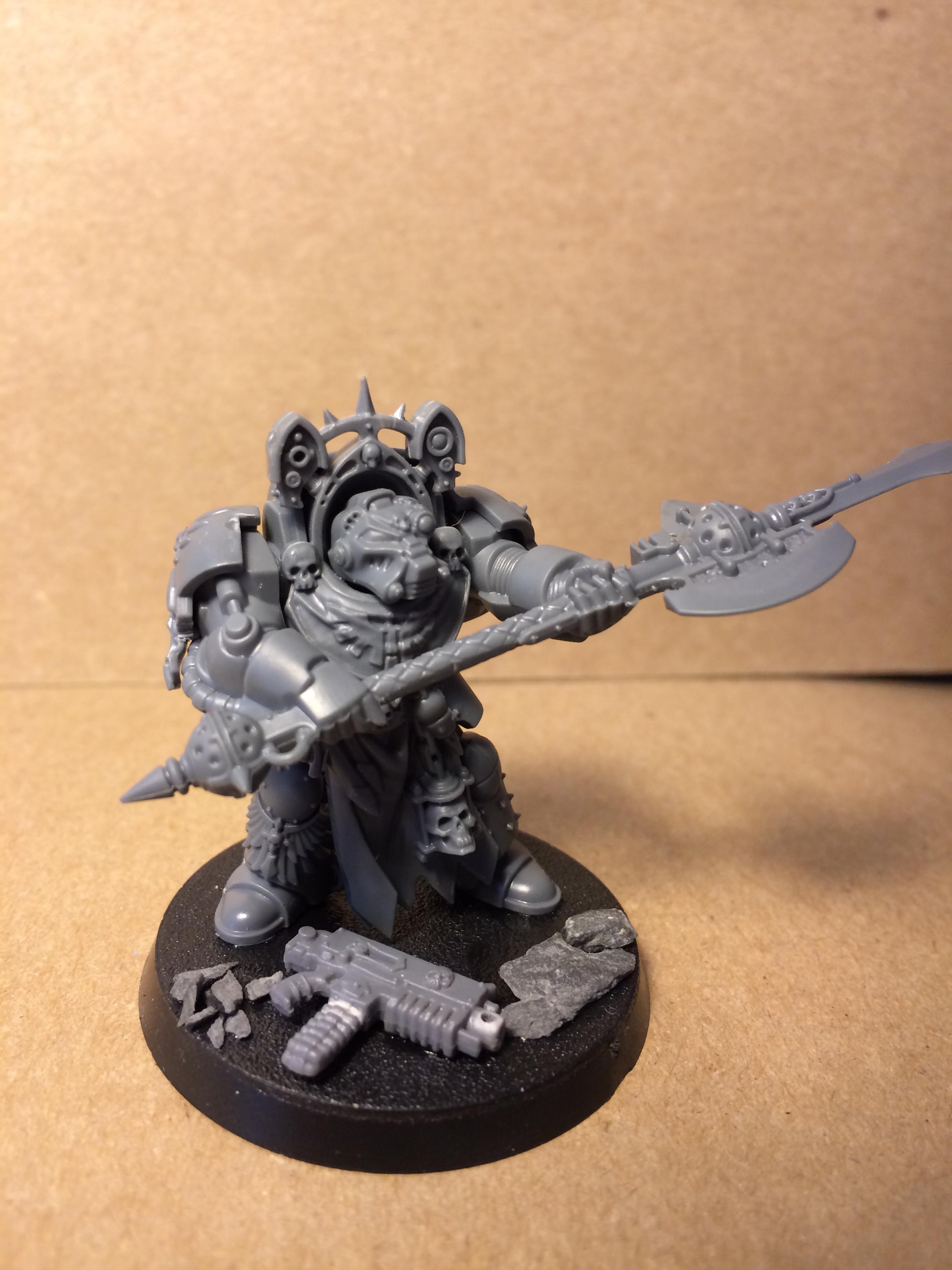 Banner, Dark Angels, Deathwing, Deathwing Command Squad, Maces, Robes, Terminator Armor, White