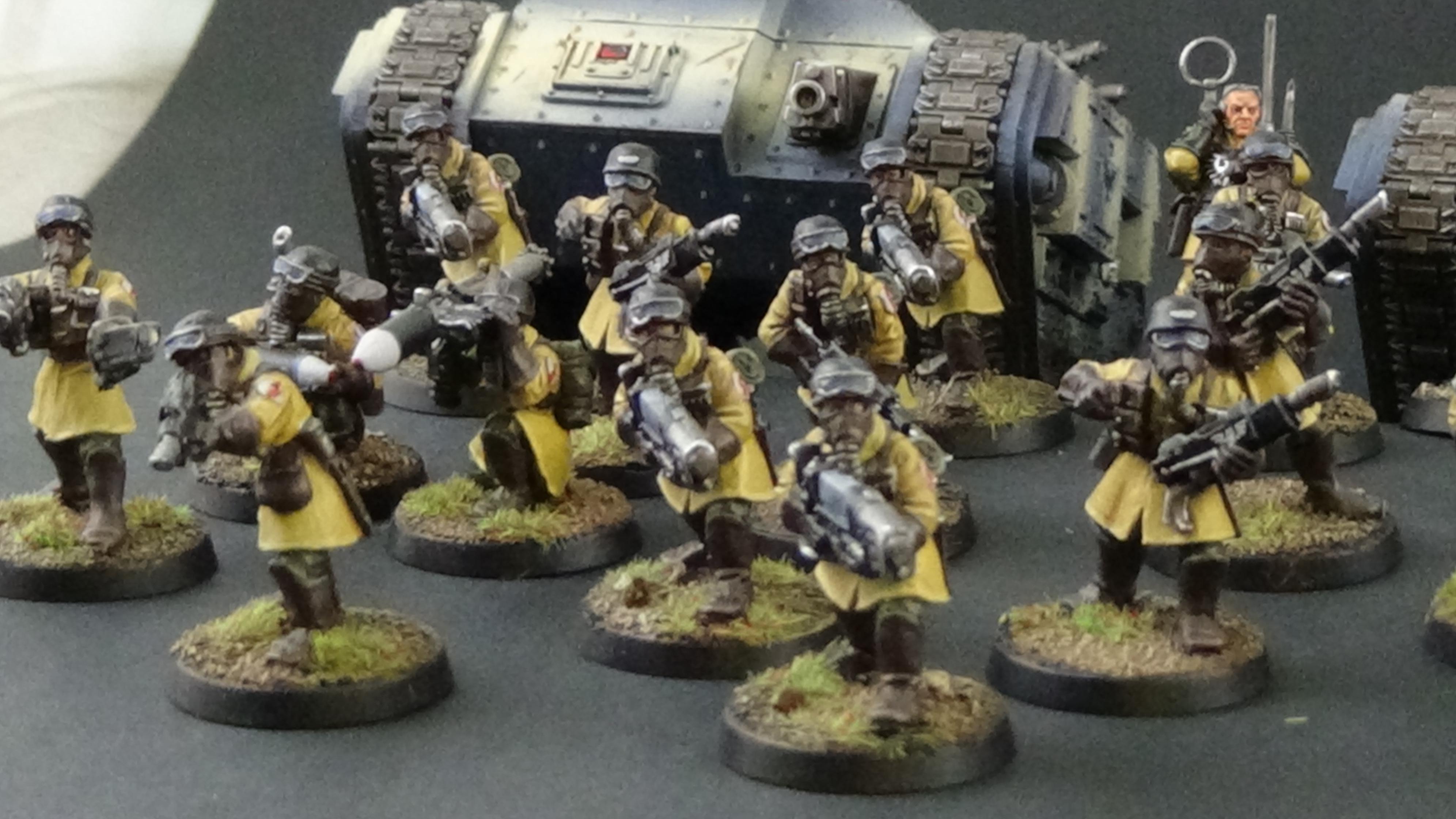 Imperial Guard Steel legion - army shot 2 right flank