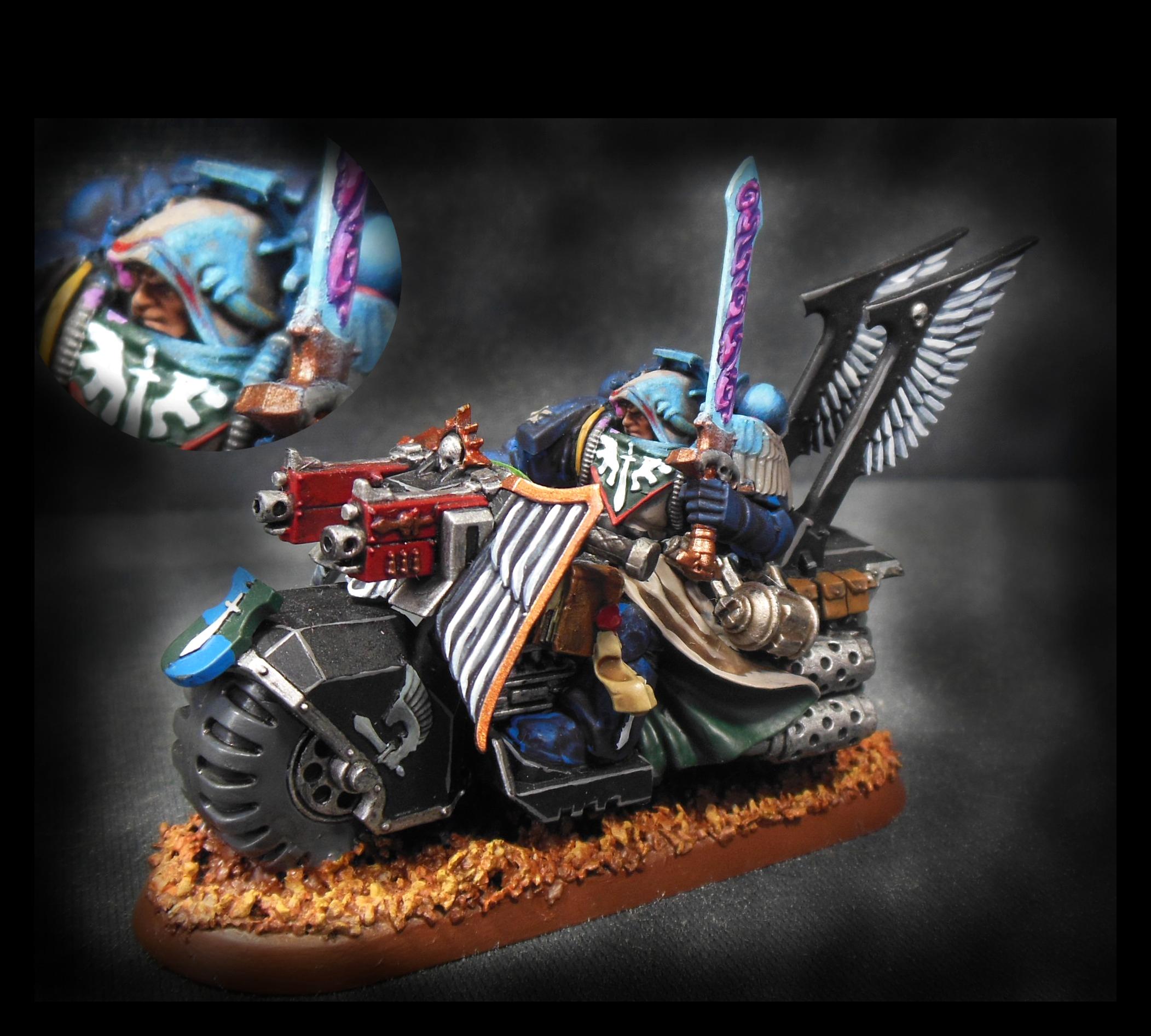 Bike, Dark Angels, Ravenwing, Space Marines, Unforgiven, Warhammer 40,000