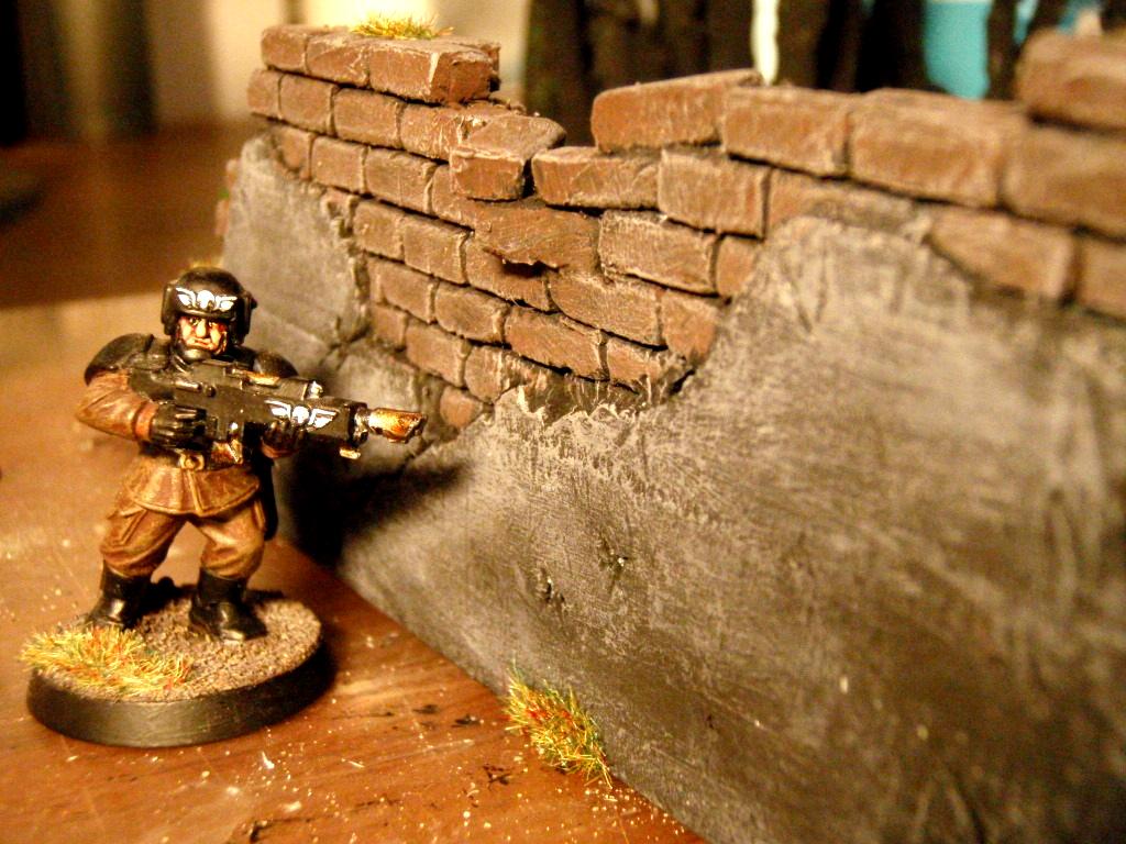 Brick, Guardsmen, Imperial Guard, Terrain, Wall, Warhammer 40,000