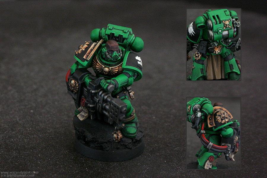Heavy Flamer, Jca, Respirator, Salamander, Space Marines