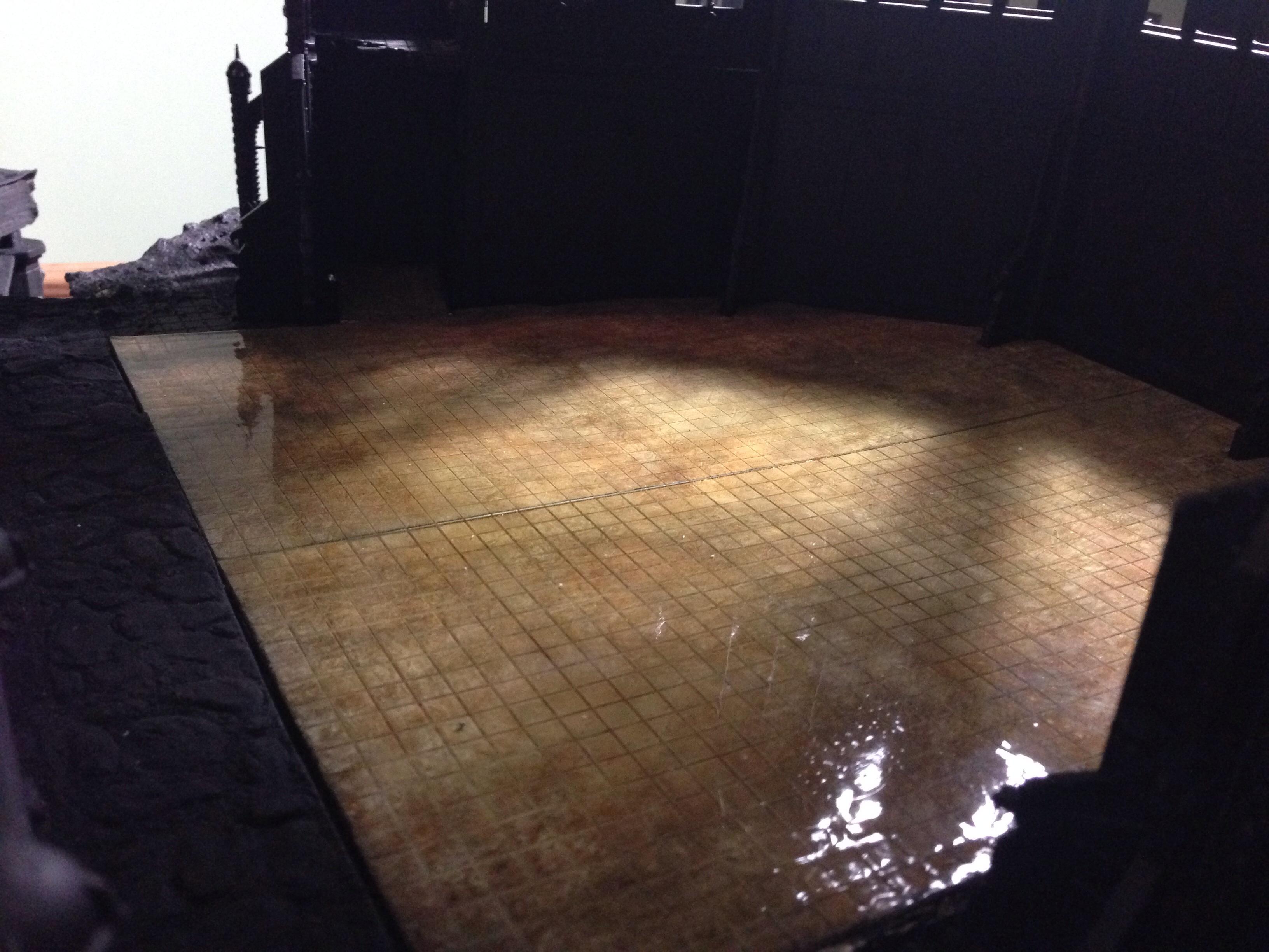 Finished cathedral apse floor. 
