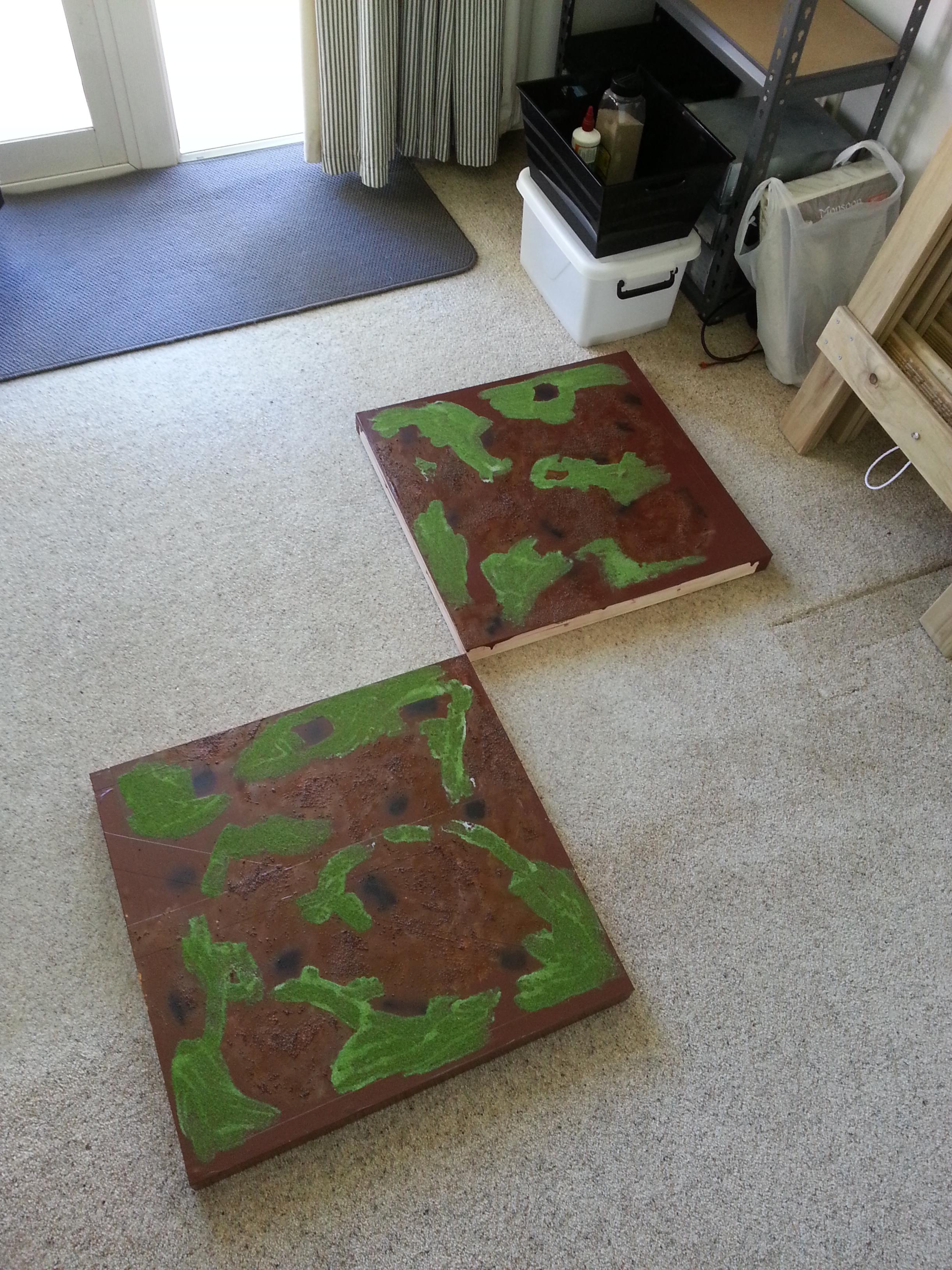 flock on two boards