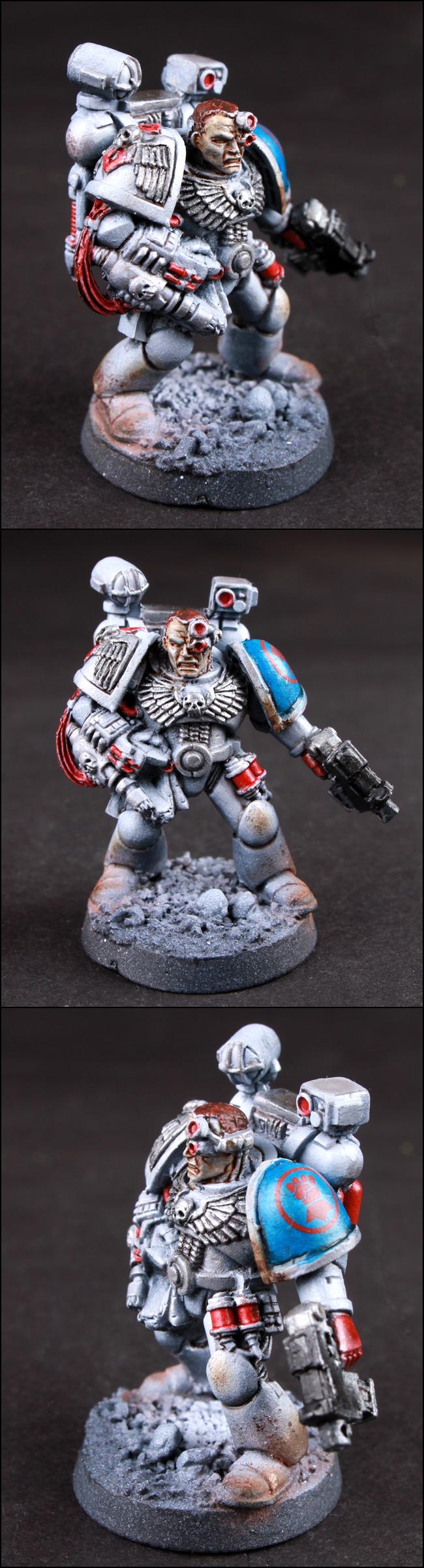 Apothicary, Crimson, Fist, Space Marines