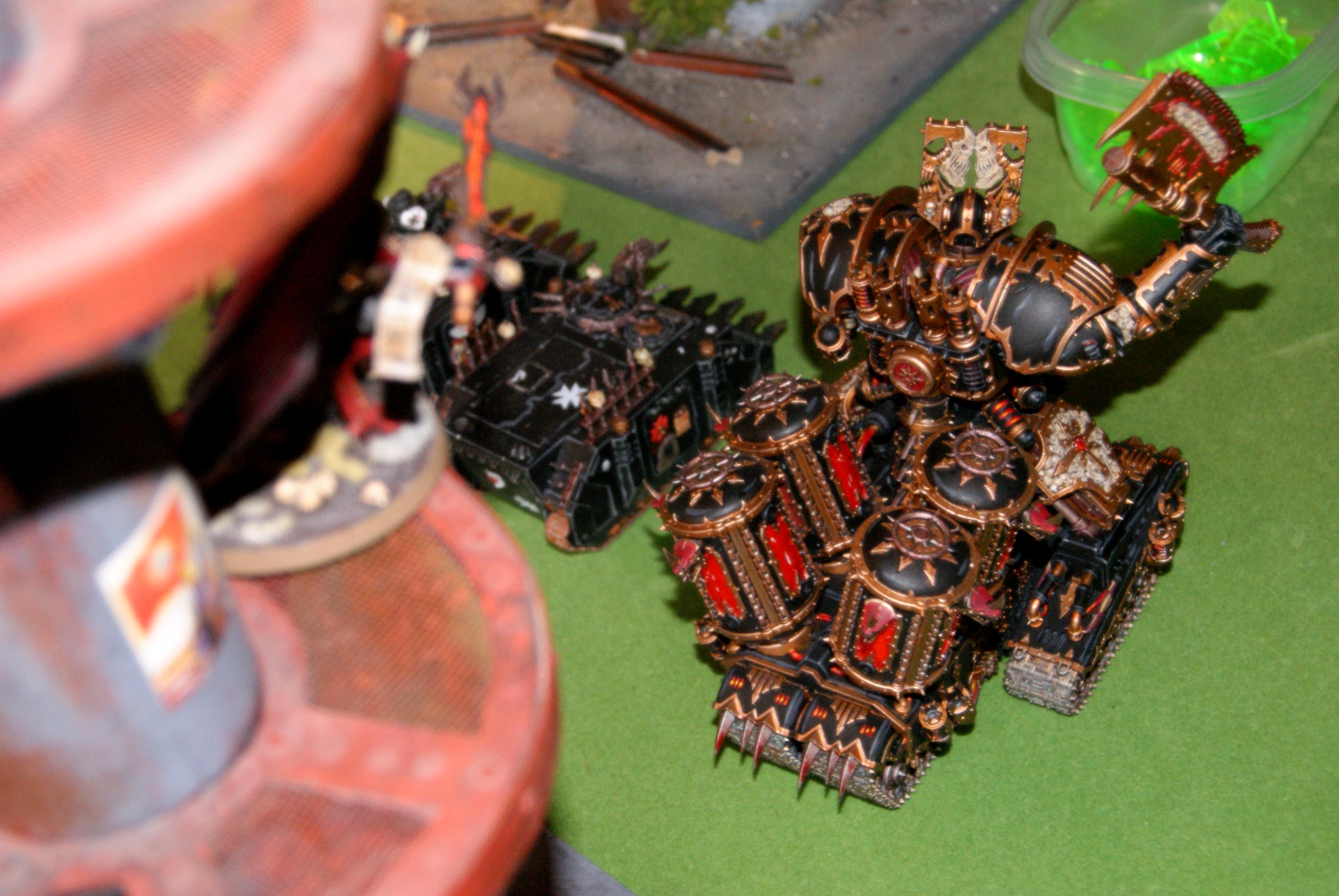 Daemon prince watching over his army