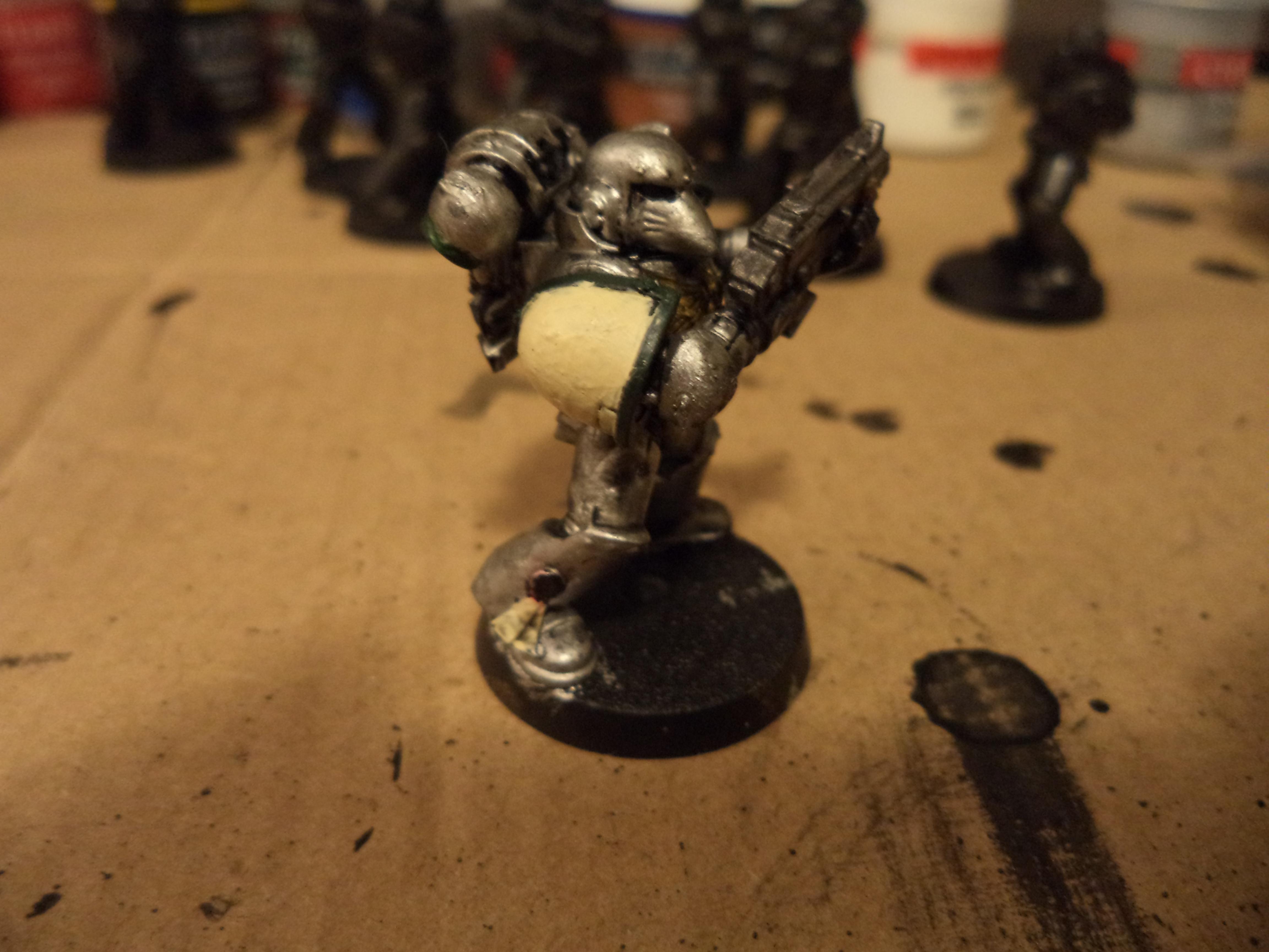 Some pics of the 1 marine I got done today( i am a slow painter)