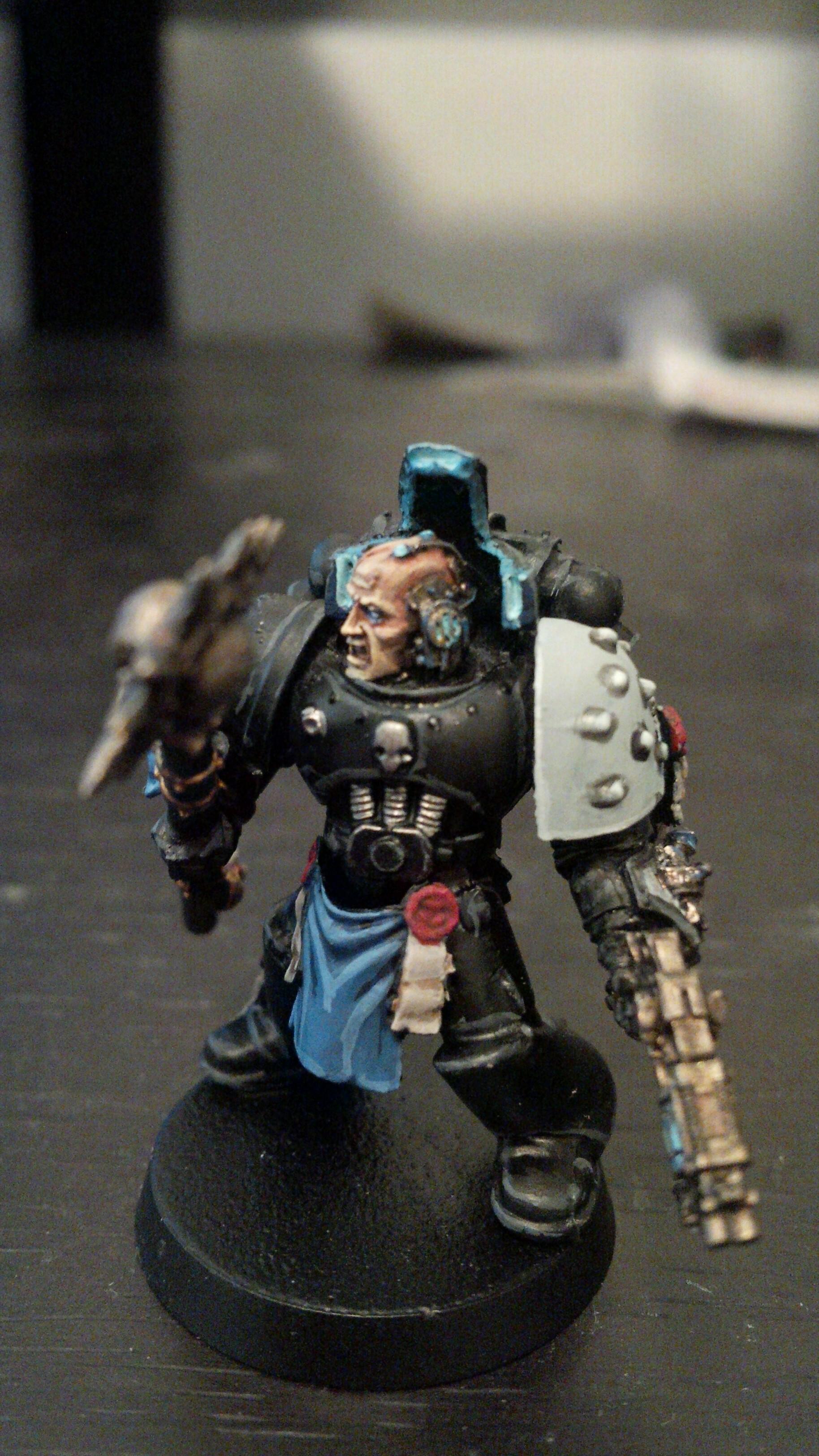 Black, Librarian, Raven Guard, Space Marines, Tigurius