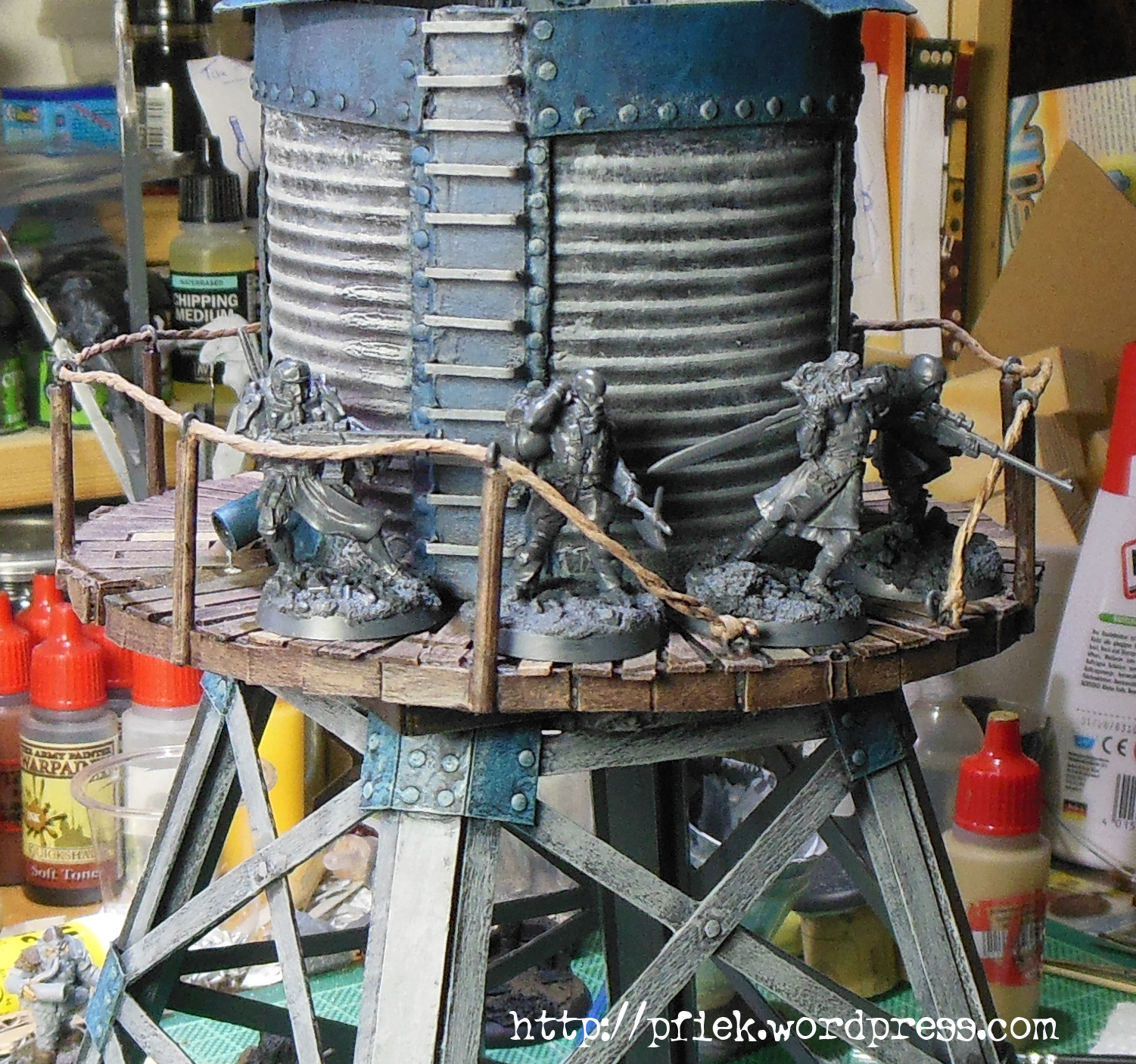 Ariadna, Infinity, Terrain, Water Tower, Work In Progress