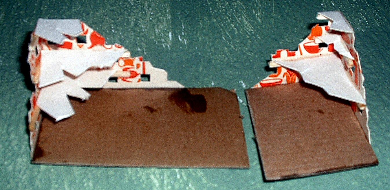 6mm, Terrain, Card Buildings 5