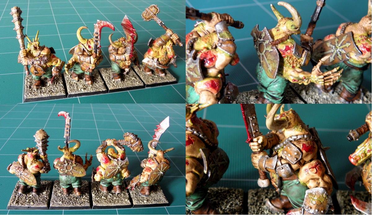 Agrellan Earth, Blood For The Blood God, Chaos, Chaos Ogres, Conversion, Monstrous Infantry, Nurgle, Nurgle Chaos Ogres, Nurgle's Rot, Ryza Rust, Typhus Corrosion, Warhammer Fantasy, Warriors Of Chaos