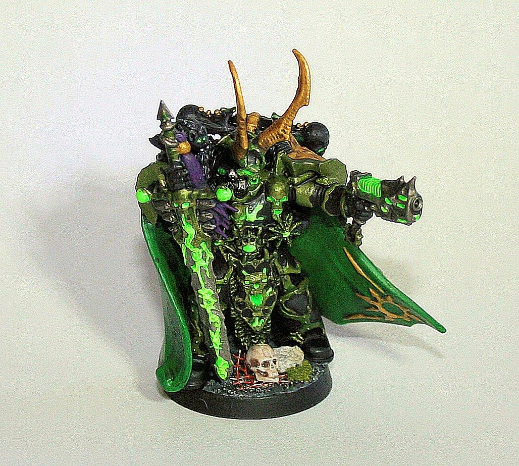 Black, Chaos Lord, Chaos Space Marines, Dark Vengeance, Draconis Acerbus, Green, Ruins, Warhammer 40,000