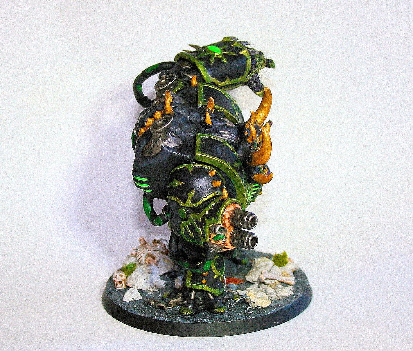 Black, Chaos Space Marines, Dark Vengeance, Draconis Acerbus, Green, Hellbrute, Ruins, Warhammer 40,000