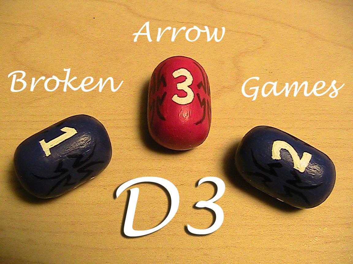Custome Dice, D3, Dice, Three Sided Dice