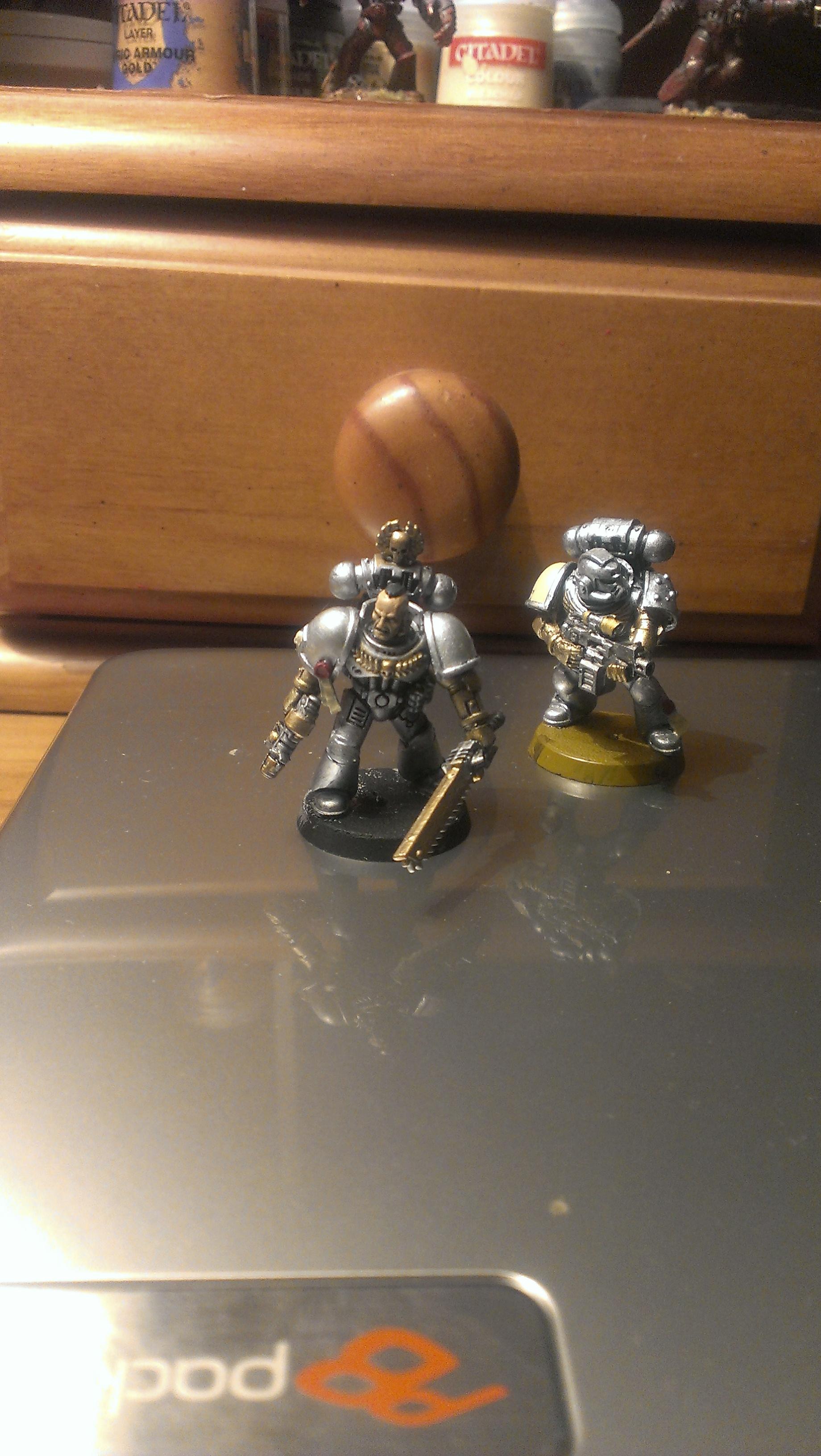 Space Marines, first two WIP