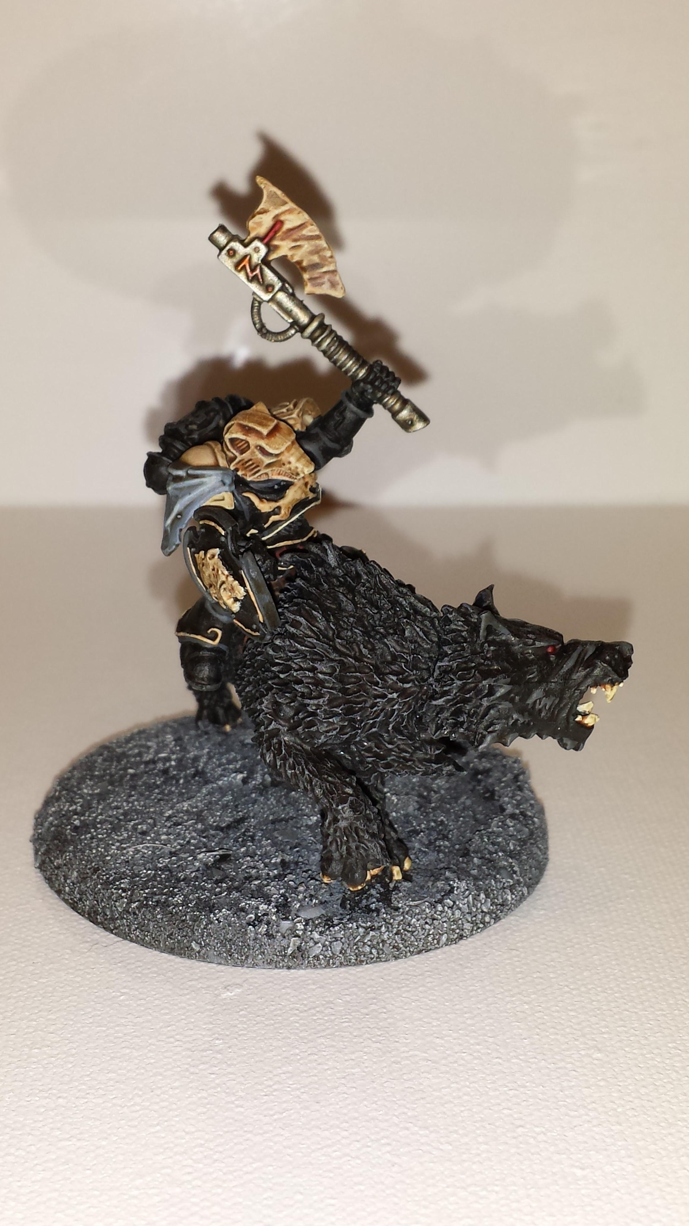Astartes, Firstborn, Homebrew, Imperial, Power Axe, Space Marines, Wolf Lord, Wolf Rider