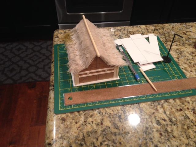 Japanese, Samurai, Scratch Build, Terrain, Thatch, Work In Progress