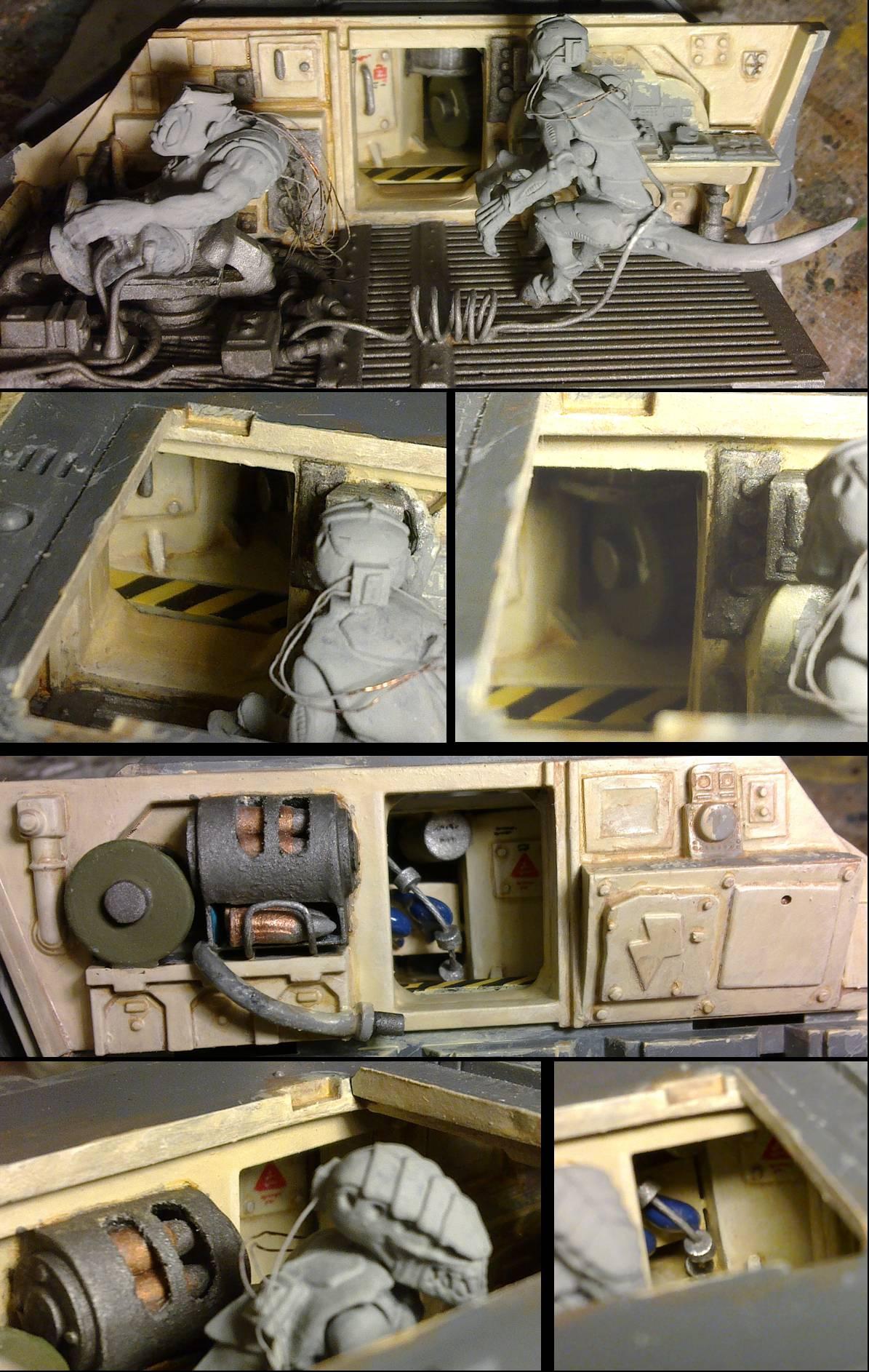 Sponsons attached interior views