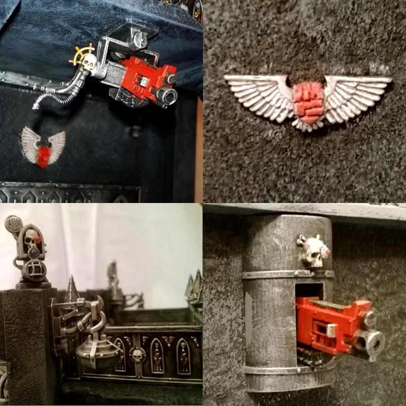 Adeptus Arbites, Aquilla, Arbites Icon, Bastion, Courthouse, Imperial, Imperial Eagle, Precinct, Precinct Fortress, Sculpted, Sculpting, Sector House, Warhammer 40,000, Winged Fist